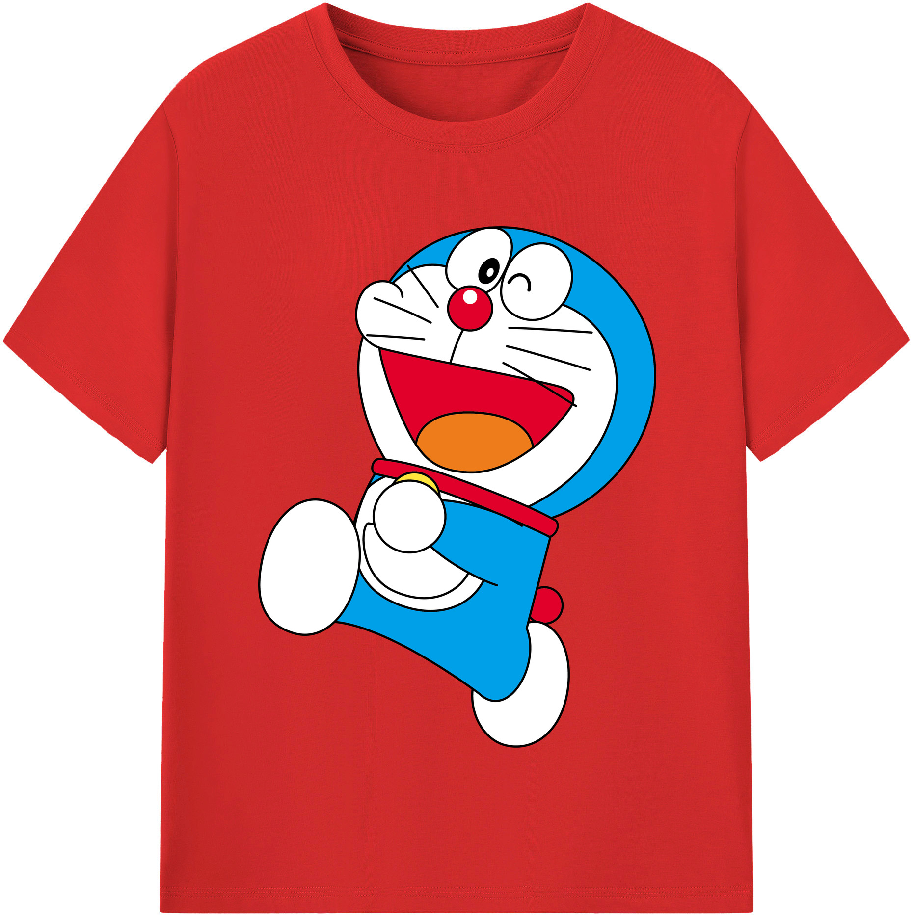 （画像用） ドラえもん Doraemon レディースカジュアルプリントTシャツ（綿100％）