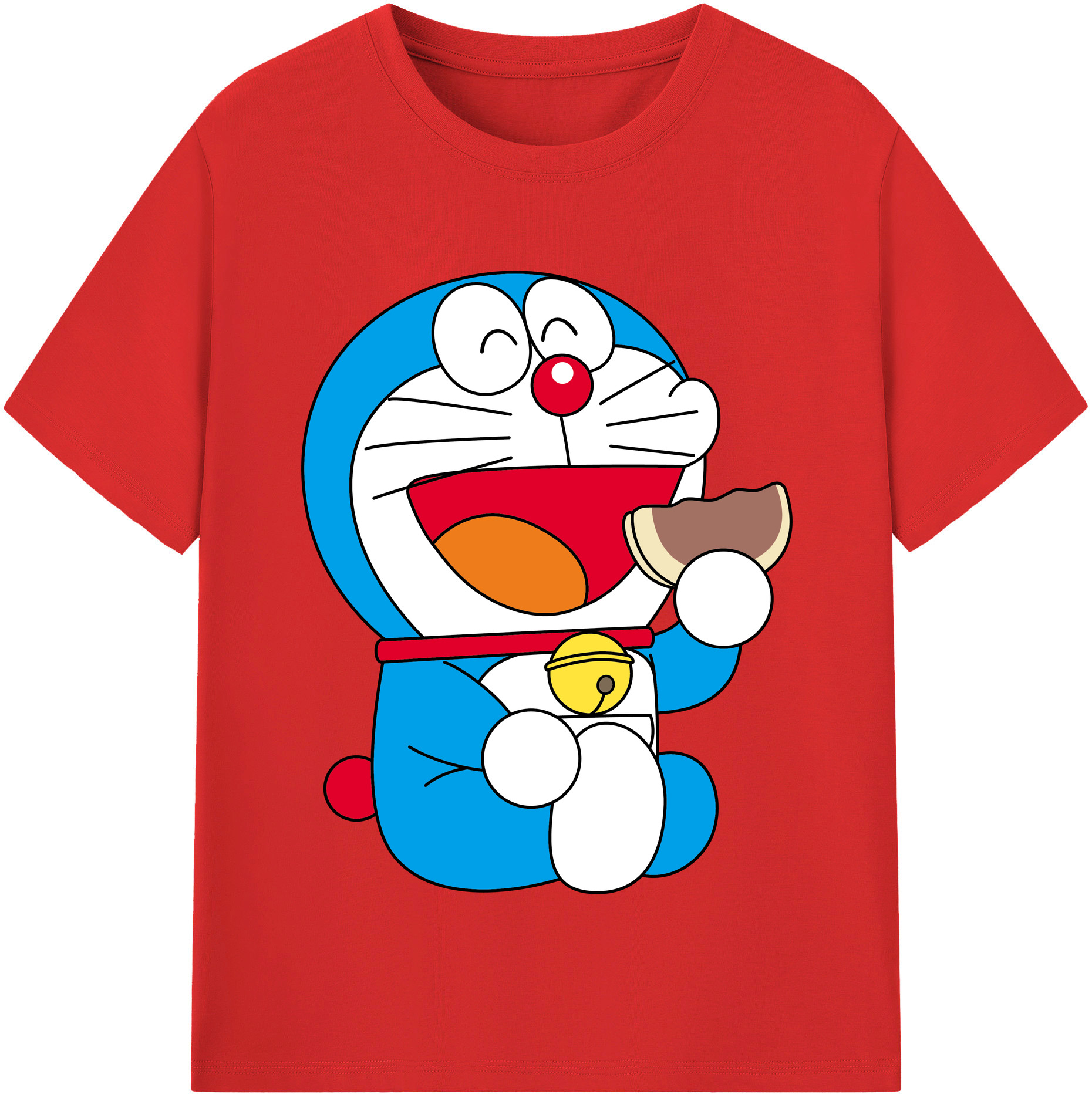 （画像用） ドラえもん Doraemon レディースカジュアルプリントTシャツ（綿100％）