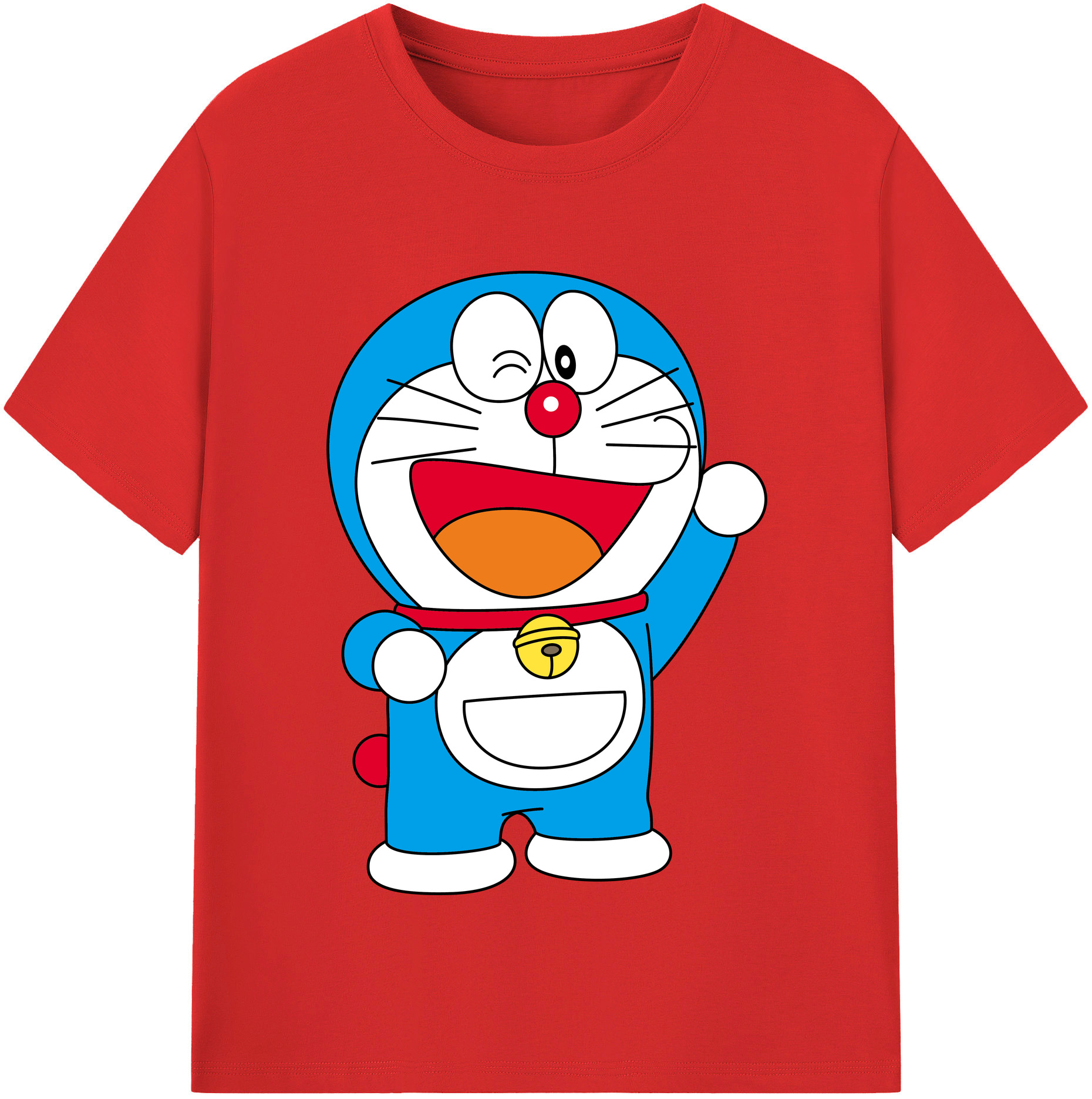 （画像用） ドラえもん Doraemon レディースカジュアルプリントTシャツ（綿100％）