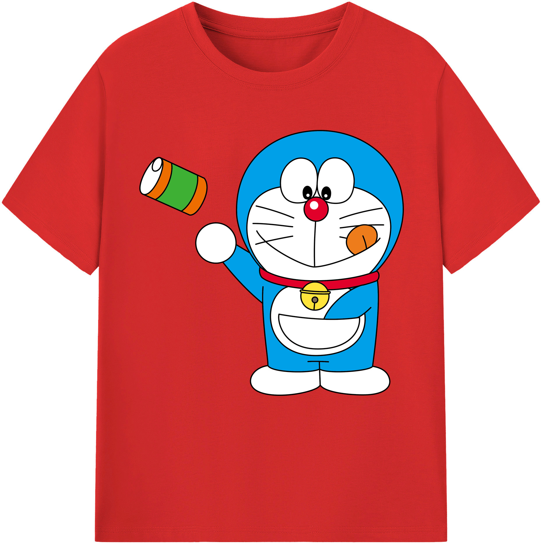 （画像用） ドラえもん Doraemon レディースカジュアルプリントTシャツ（綿100％）