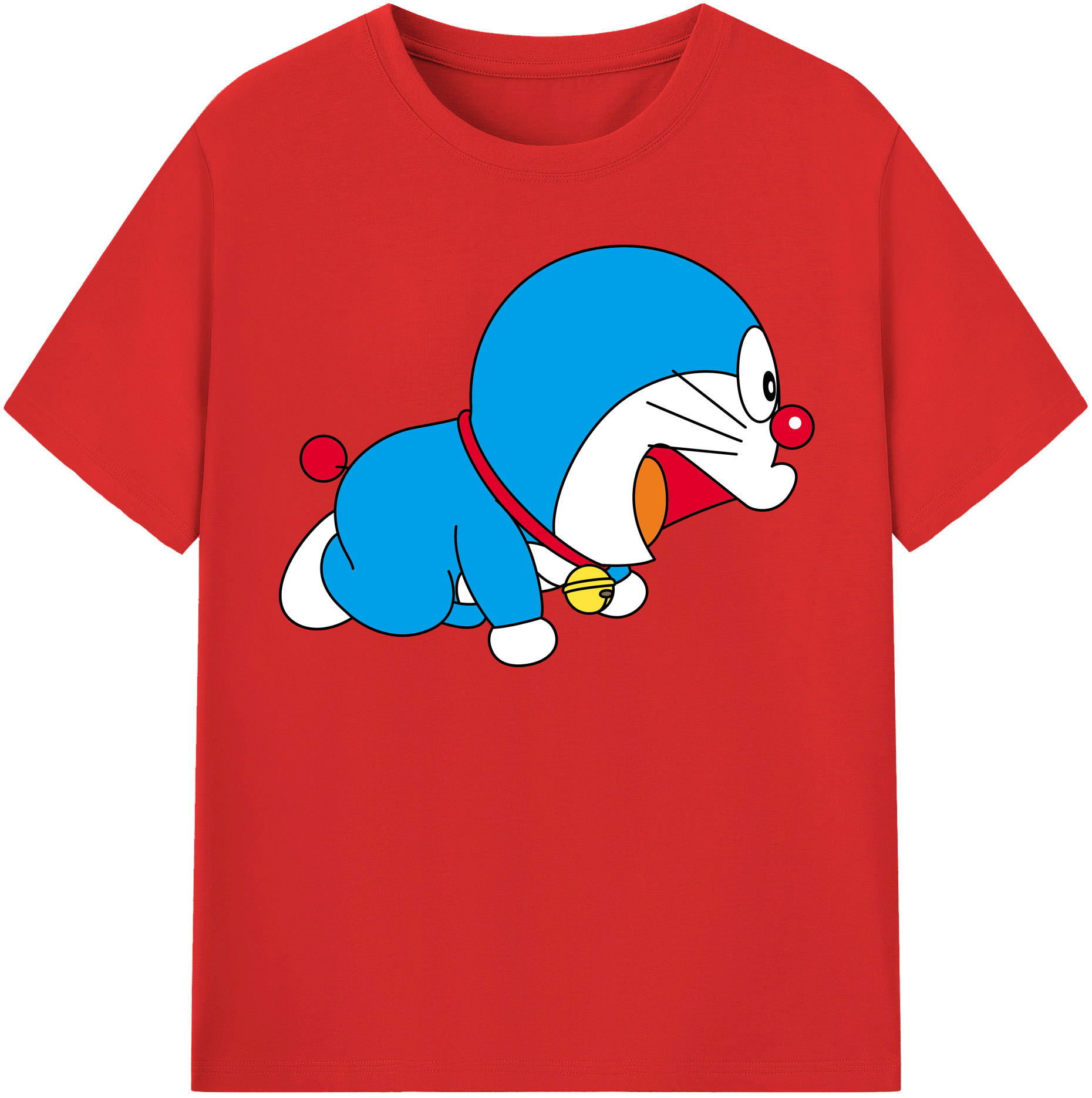 （画像用） ドラえもん Doraemon レディースカジュアルプリントTシャツ（綿100％）