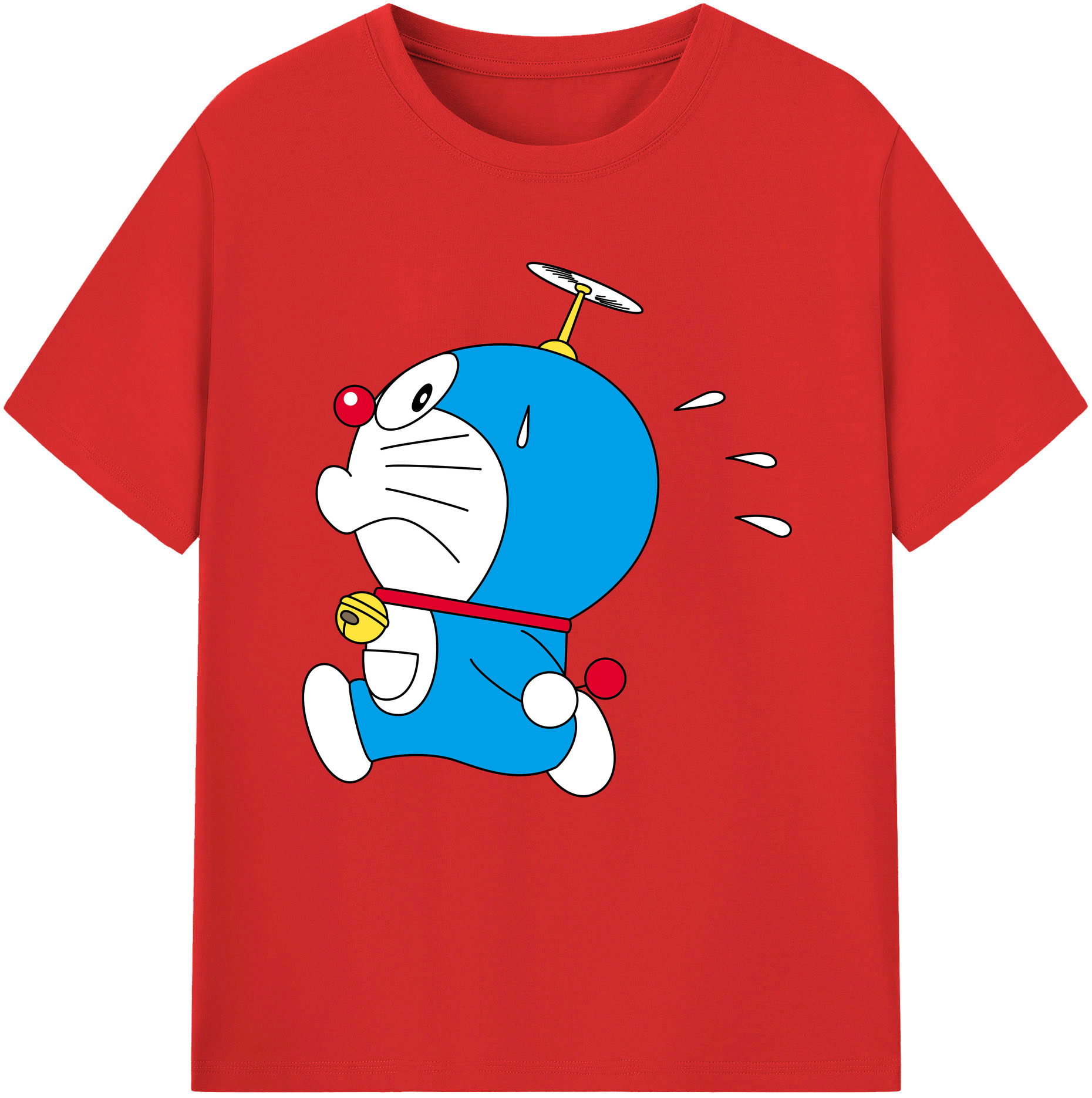 （画像用） ドラえもん Doraemon レディースカジュアルプリントTシャツ（綿100％）