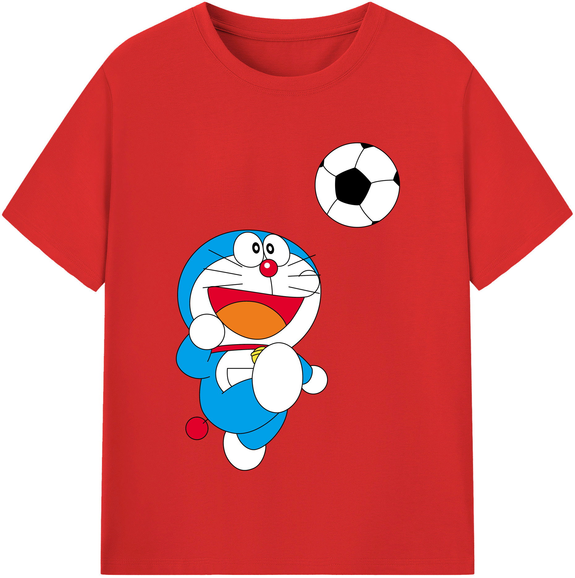 （画像用） ドラえもん Doraemon レディースカジュアルプリントTシャツ（綿100％）