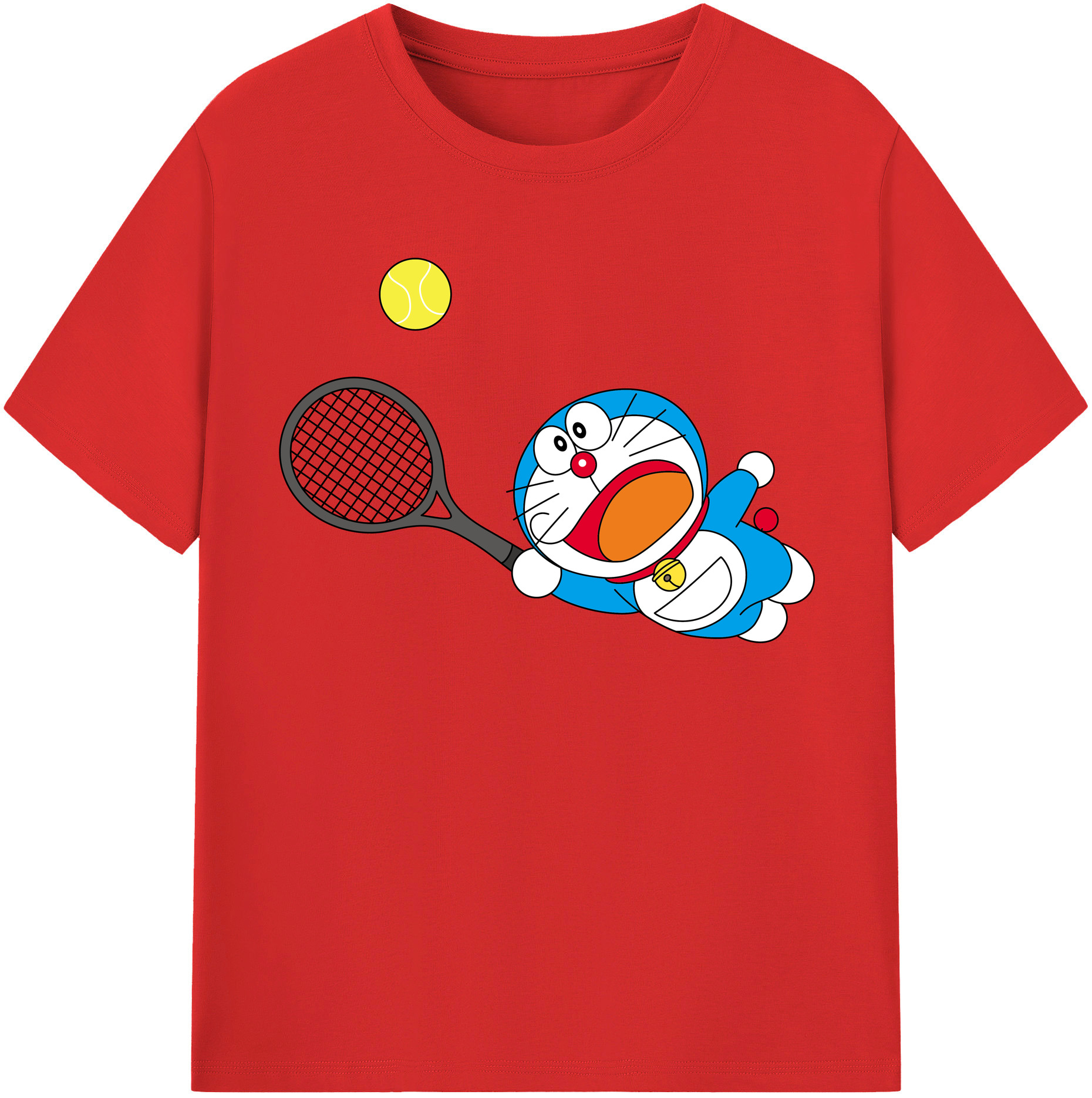 （画像用） ドラえもん Doraemon レディースカジュアルプリントTシャツ（綿100％）
