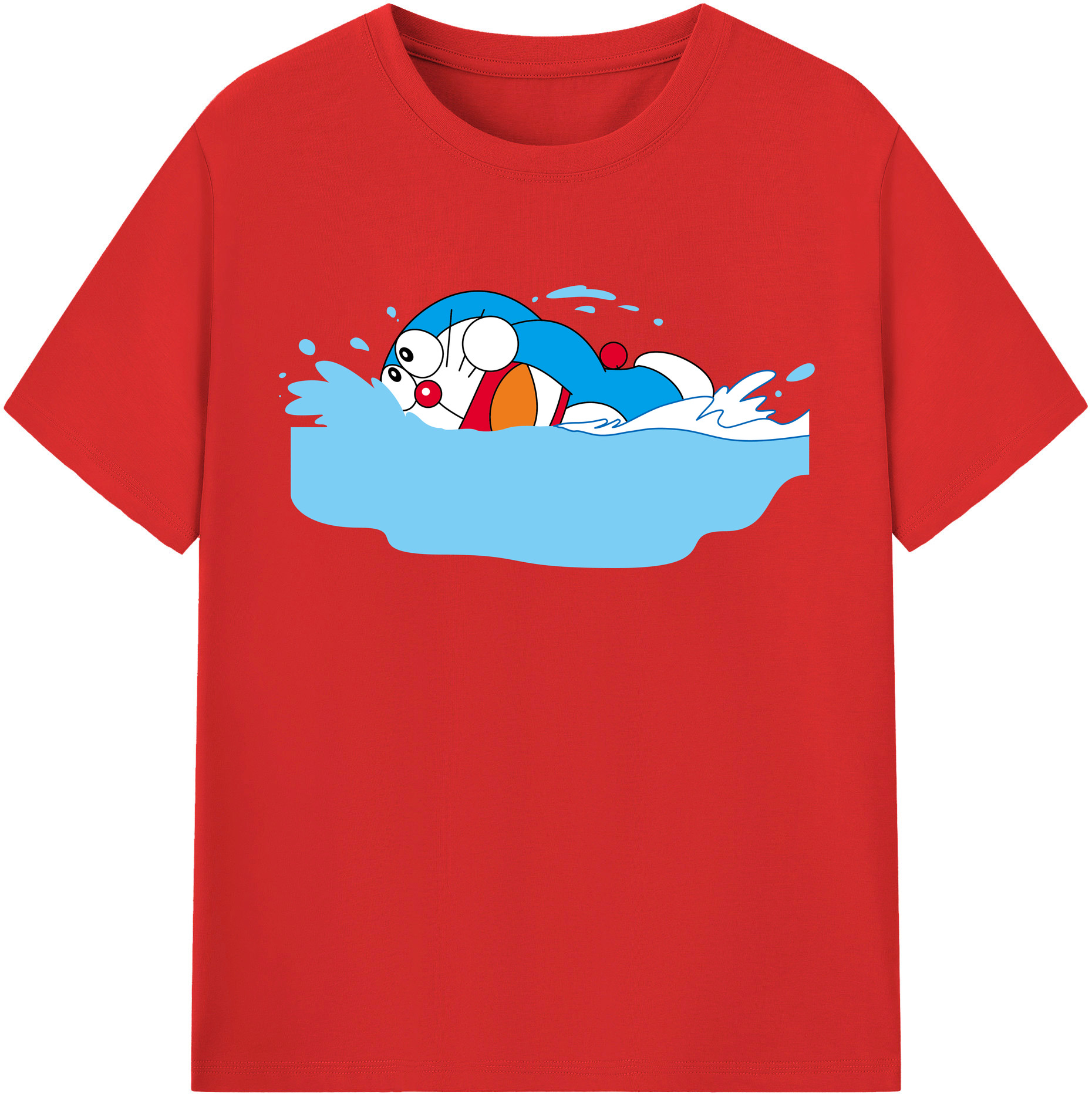 （画像用） ドラえもん Doraemon レディースカジュアルプリントTシャツ（綿100％）