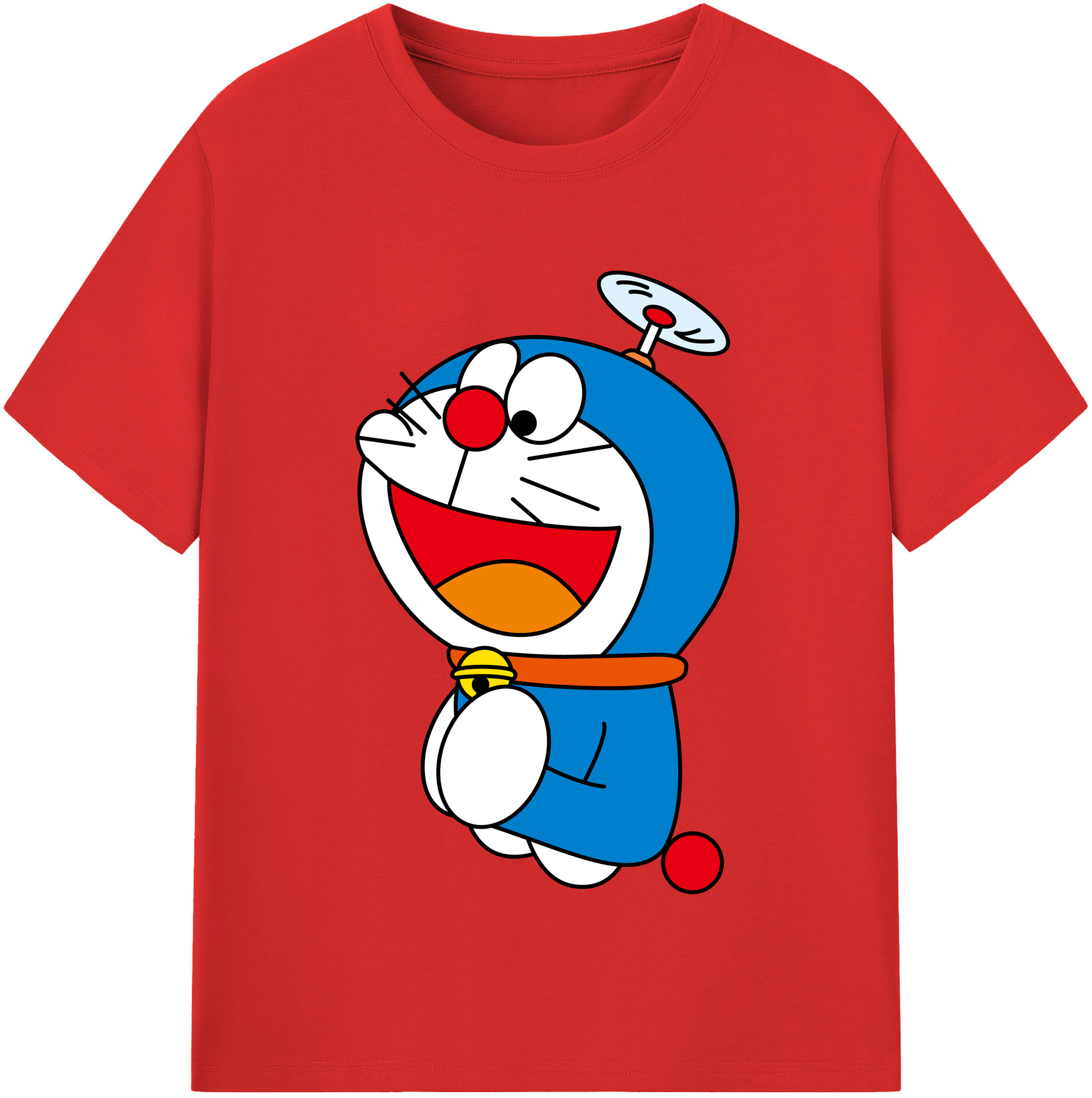 （画像用） ドラえもん Doraemon レディースカジュアルプリントTシャツ（綿100％）