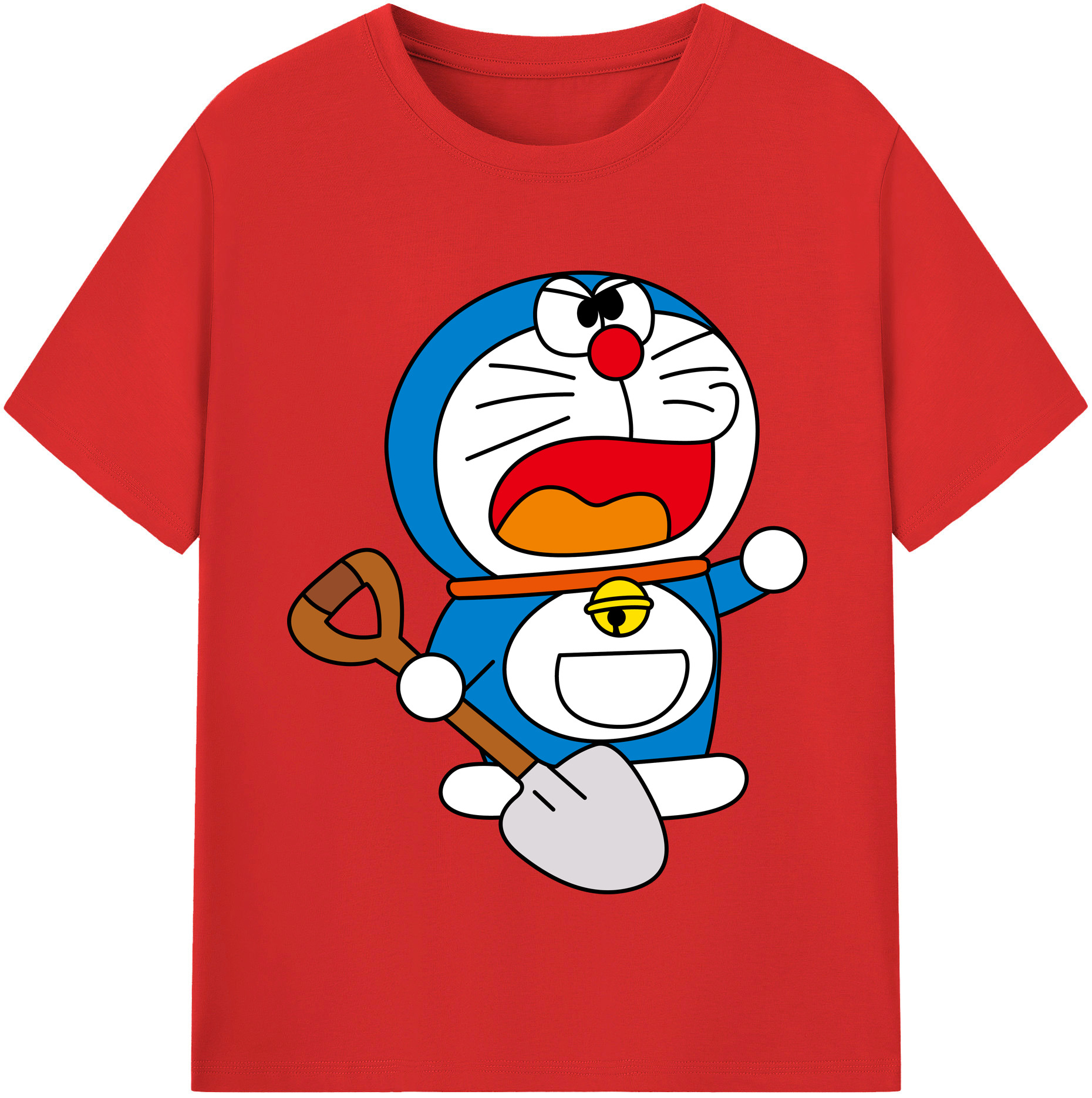 （画像用） ドラえもん Doraemon レディースカジュアルプリントTシャツ（綿100％）