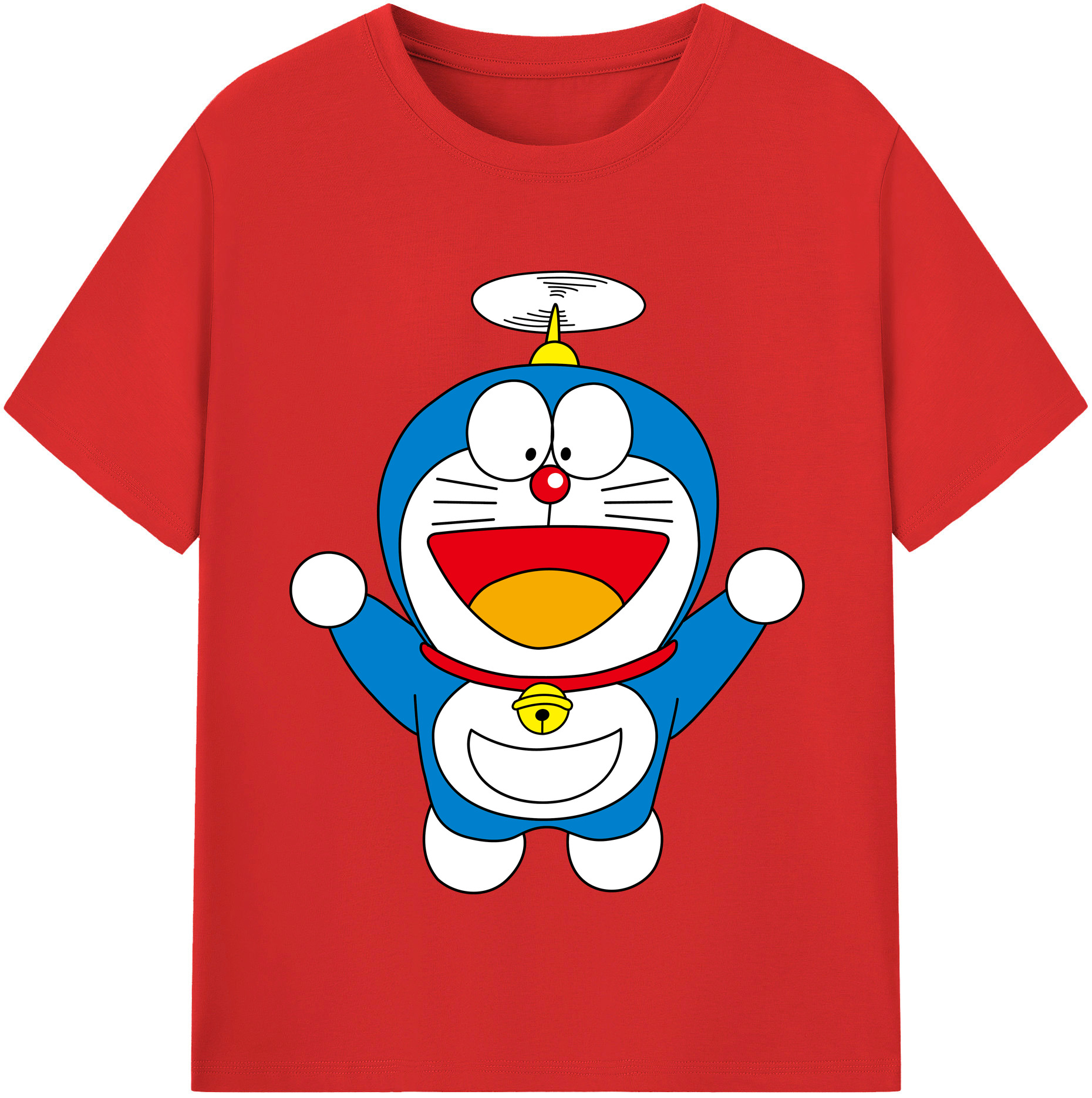 （画像用） ドラえもん Doraemon レディースカジュアルプリントTシャツ（綿100％）