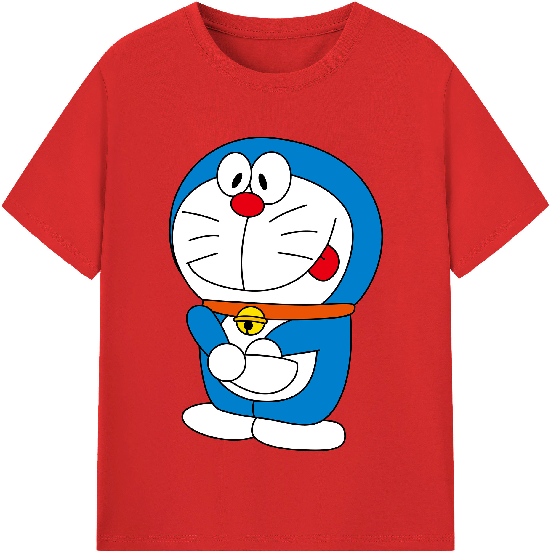 （画像用） ドラえもん Doraemon レディースカジュアルプリントTシャツ（綿100％）