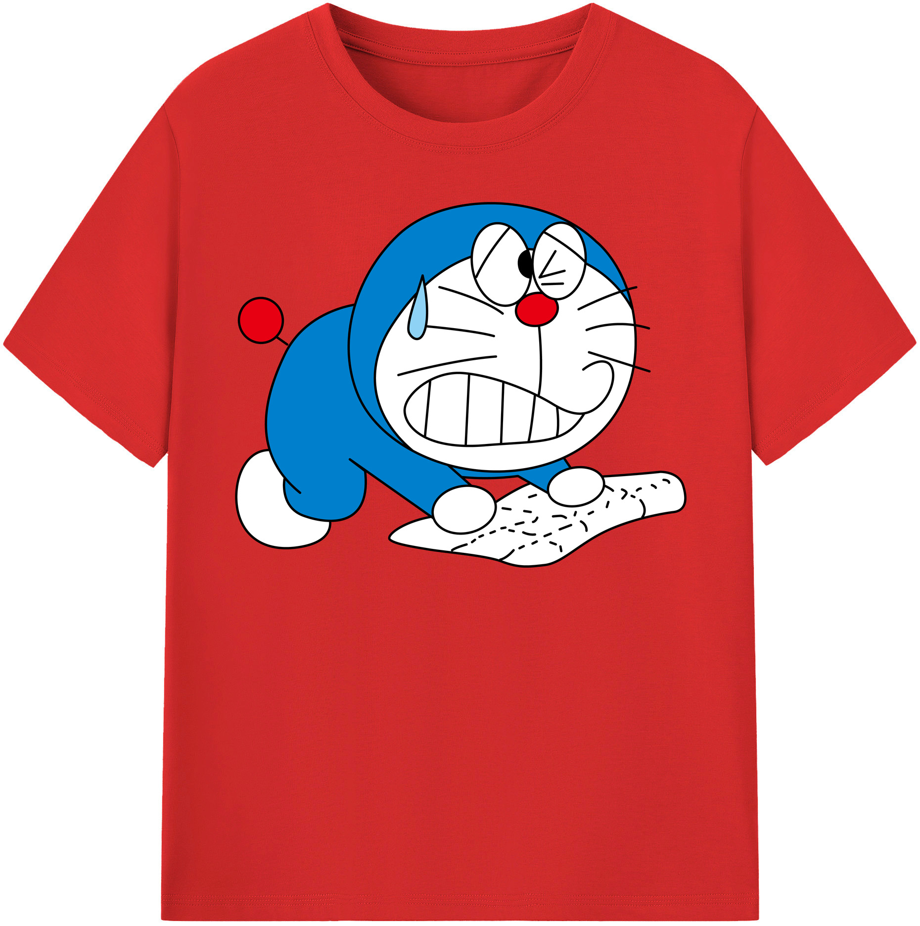 （画像用） ドラえもん Doraemon レディースカジュアルプリントTシャツ（綿100％）