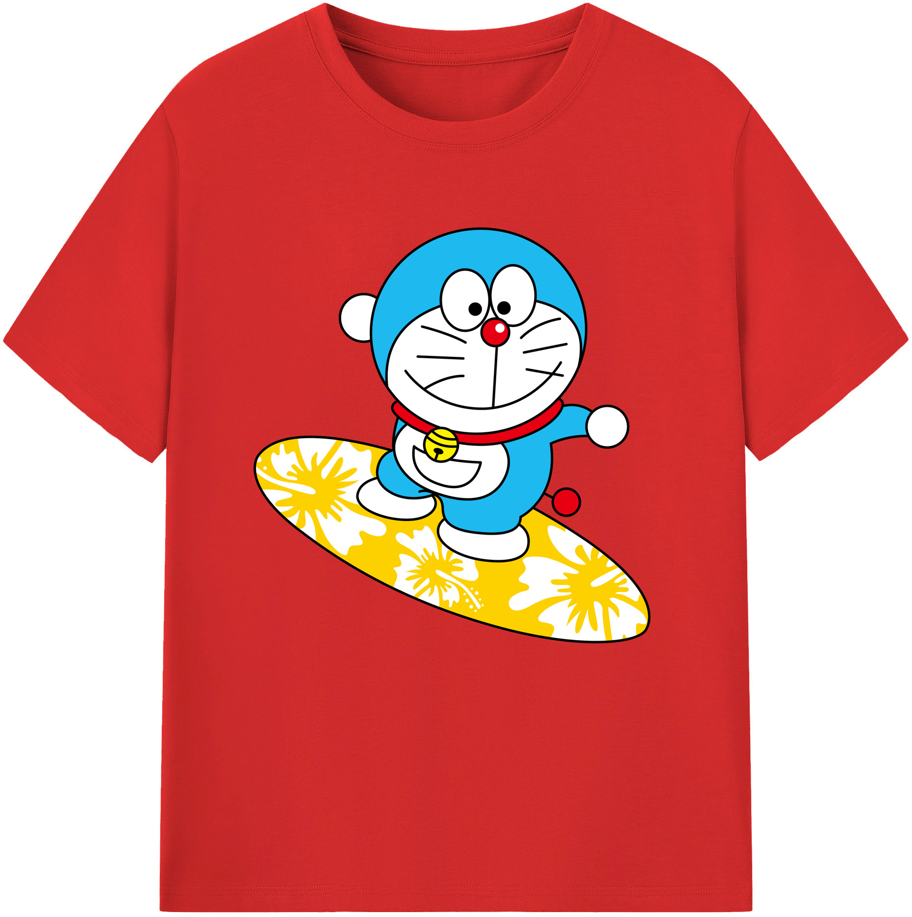（画像用） ドラえもん Doraemon レディースカジュアルプリントTシャツ（綿100％）