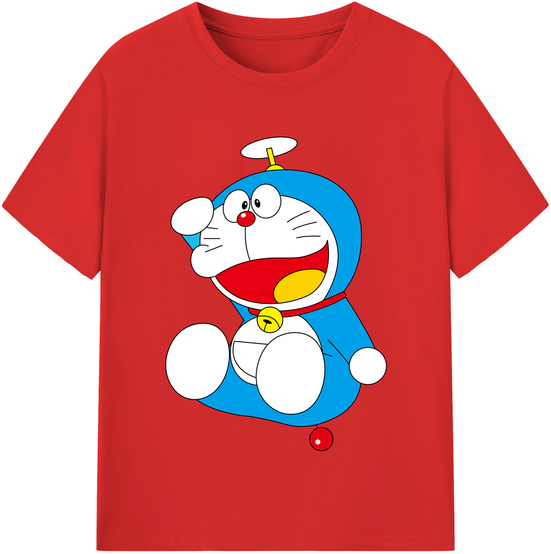 （画像用） ドラえもん Doraemon レディースカジュアルプリントTシャツ（綿100％）