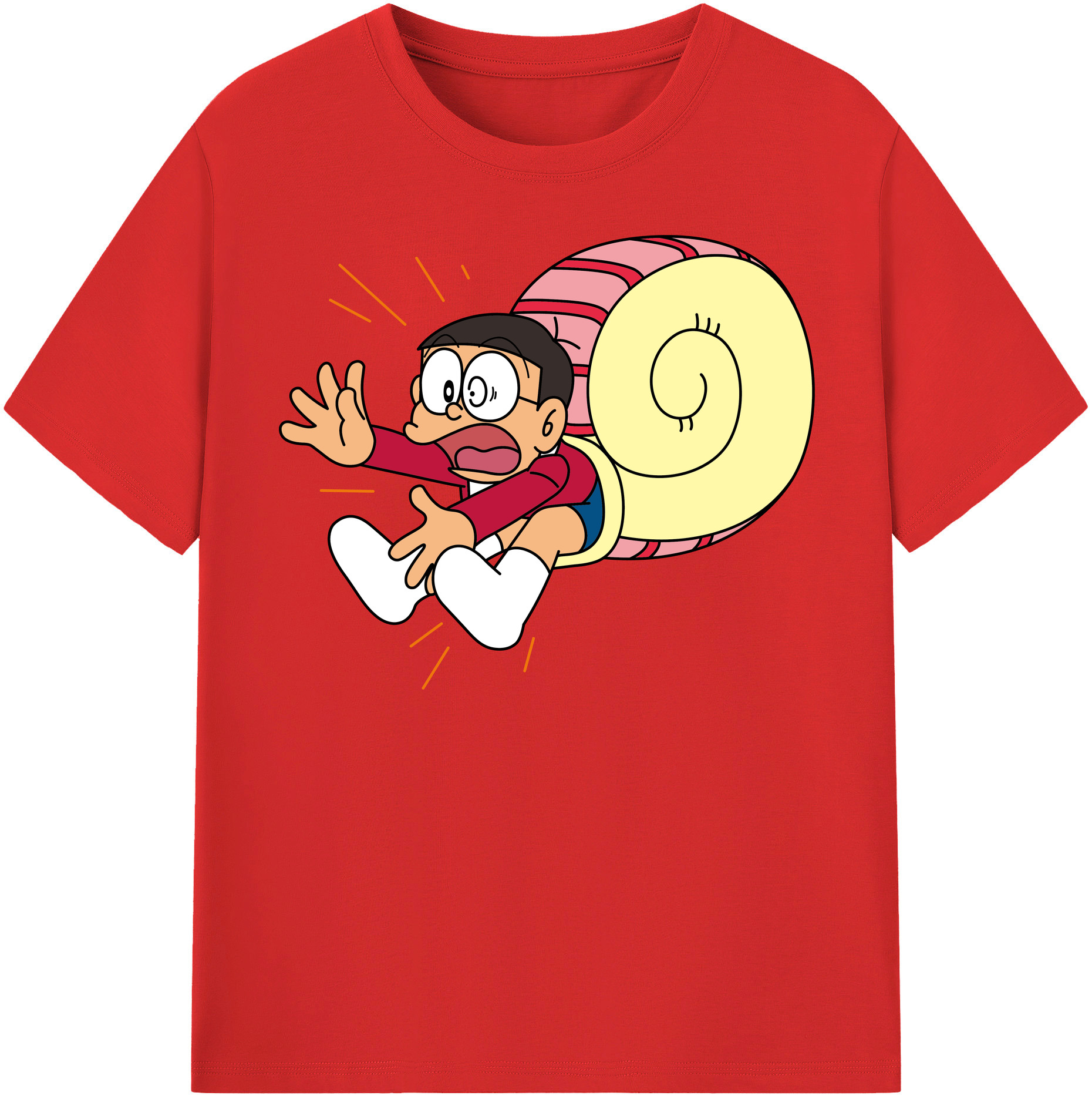 （画像用） ドラえもん 野比 のび太 Doraemon Nobita Nobi レディースカジュアルプリントTシャツ（綿100％）