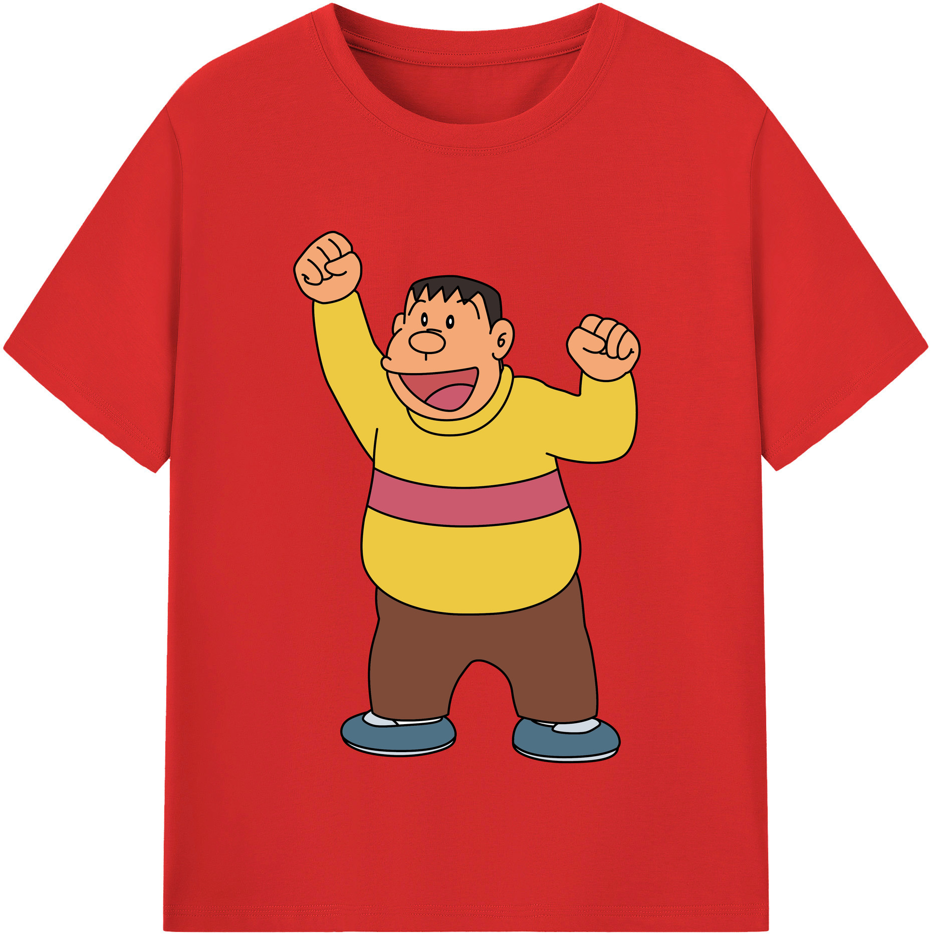 （画像用） ドラえもん 剛田武 Doraemon Gouta Takeshi レディースカジュアルプリントTシャツ（綿100％）