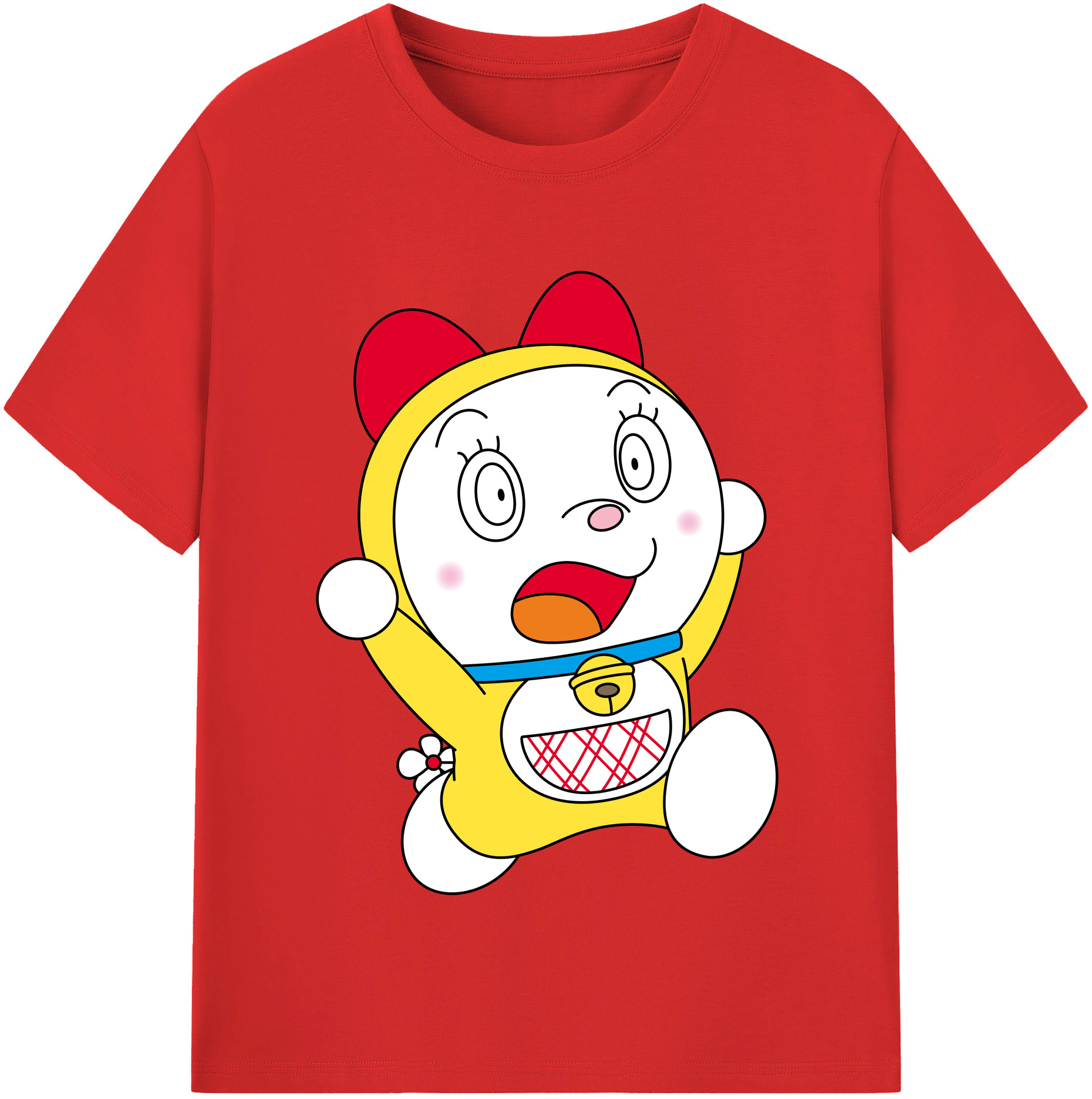 （画像用） ドラえもん ドラミ Doraemon Dorami レディースカジュアルプリントTシャツ（綿100％）