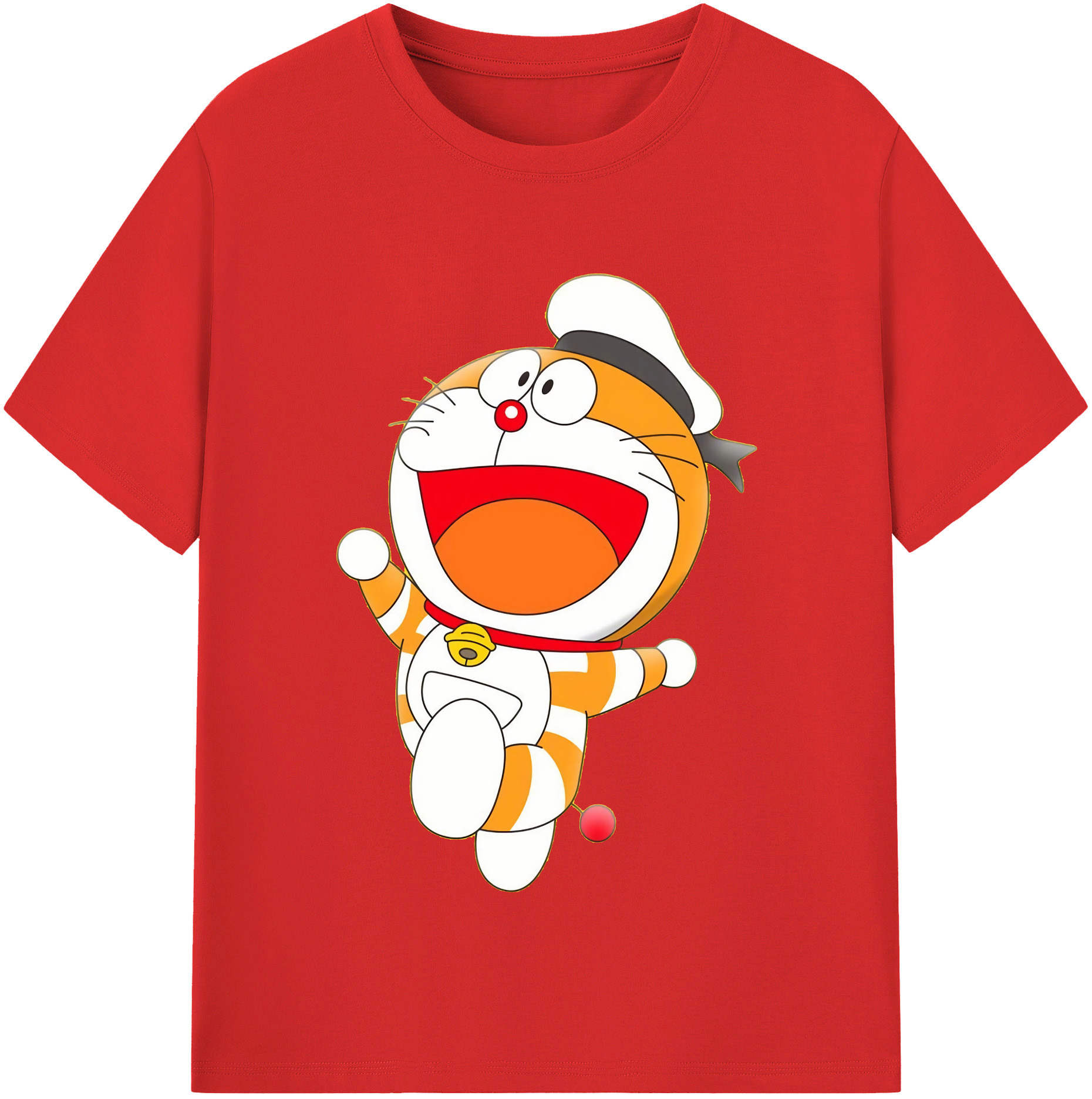 （画像用） ドラえもん Doraemon レディースカジュアルプリントTシャツ（綿100％）