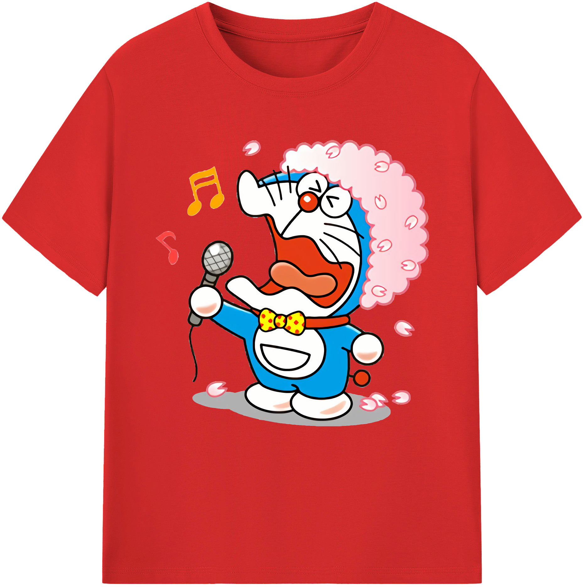 （画像用） ドラえもん Doraemon レディースカジュアルプリントTシャツ（綿100％）