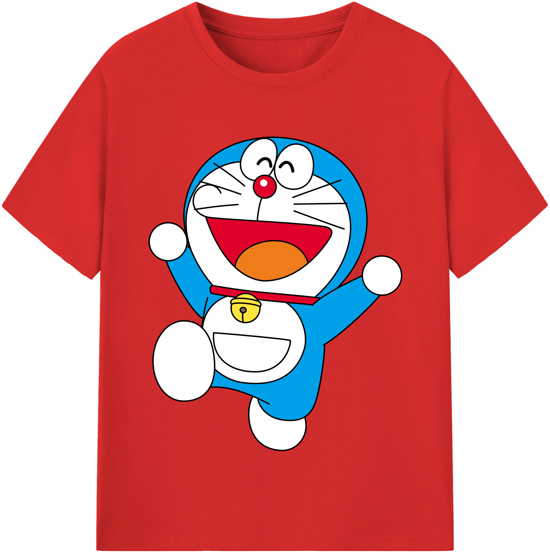 （画像用） ドラえもん Doraemon レディースカジュアルプリントTシャツ（綿100％）