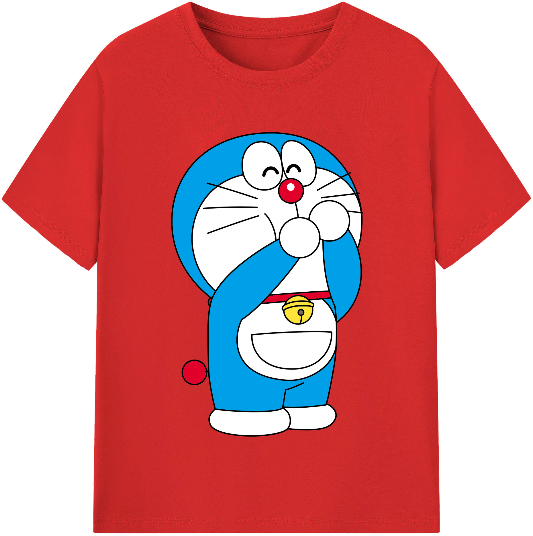 （画像用） ドラえもん Doraemon レディースカジュアルプリントTシャツ（綿100％）