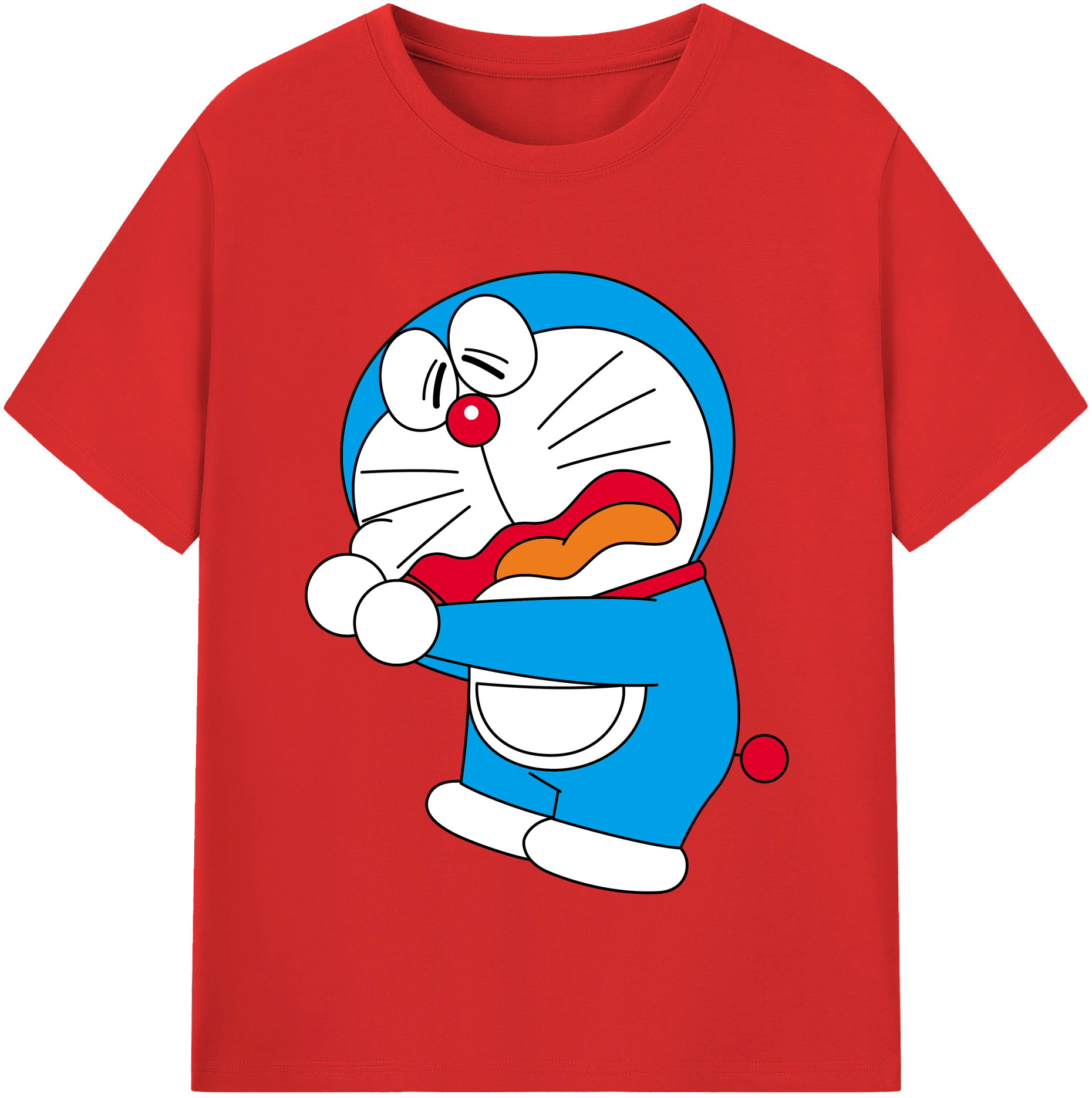 （画像用） ドラえもん Doraemon レディースカジュアルプリントTシャツ（綿100％）