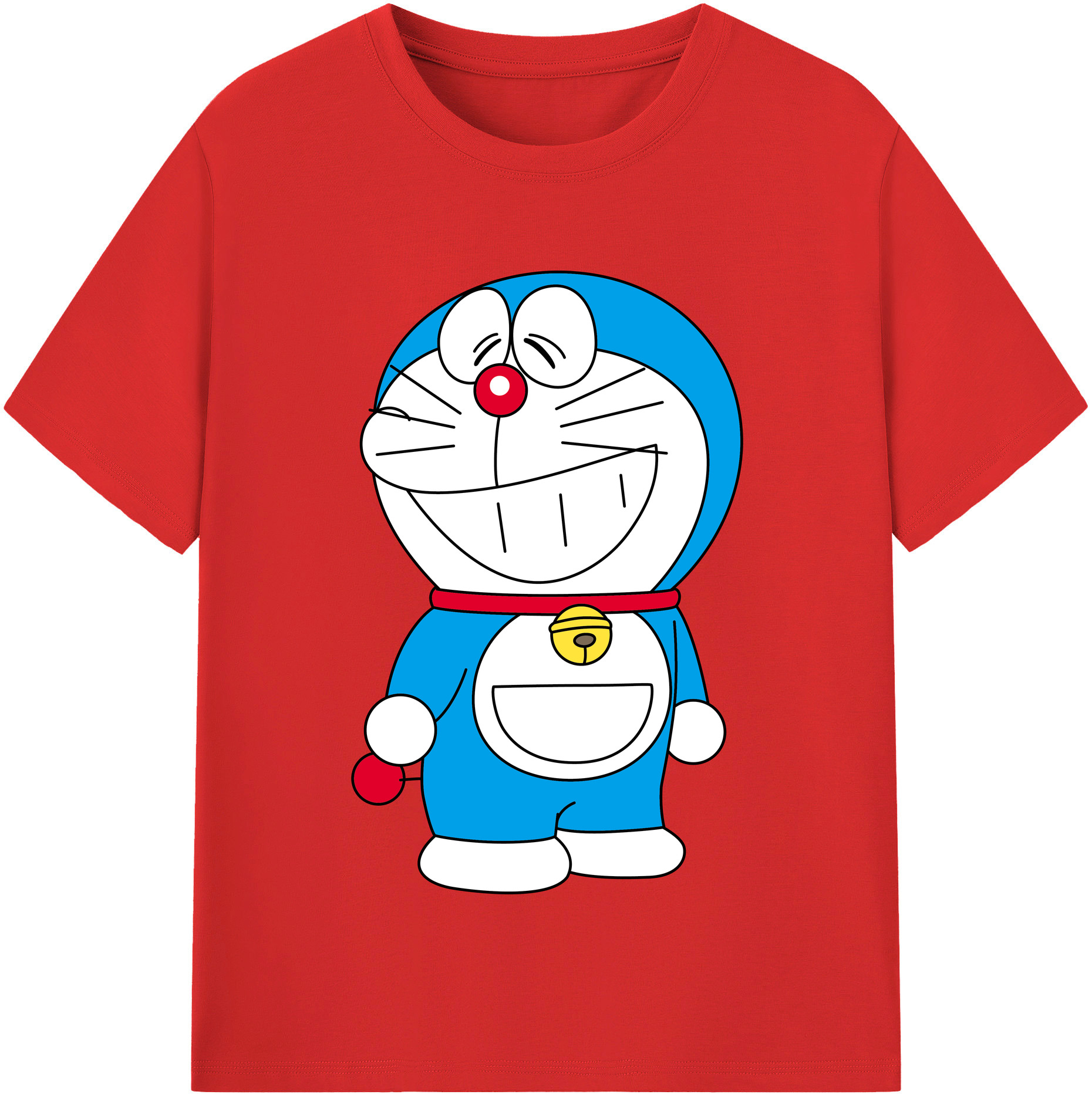 （画像用） ドラえもん Doraemon レディースカジュアルプリントTシャツ（綿100％）