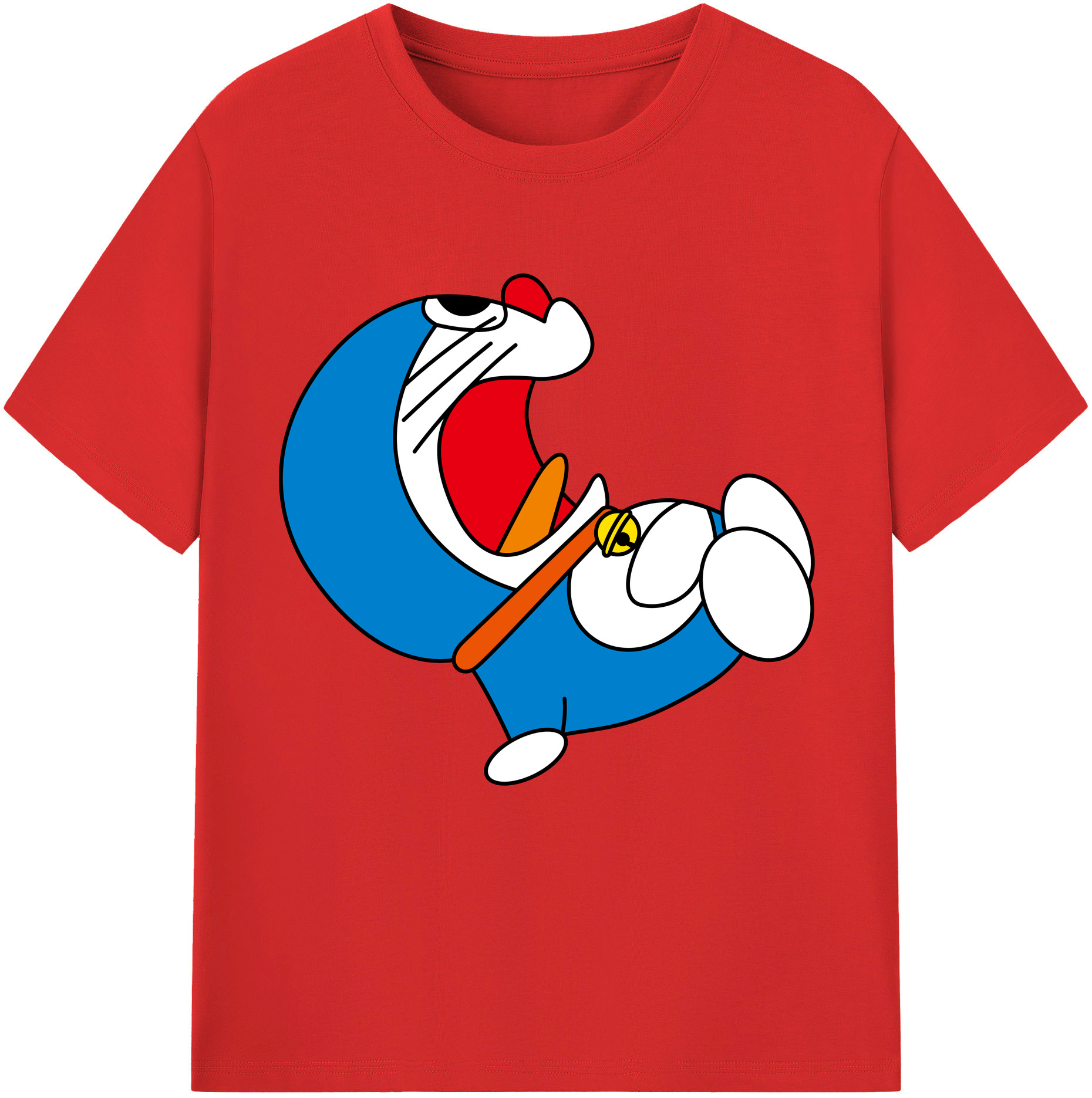 （画像用） ドラえもん Doraemon レディースカジュアルプリントTシャツ（綿100％）