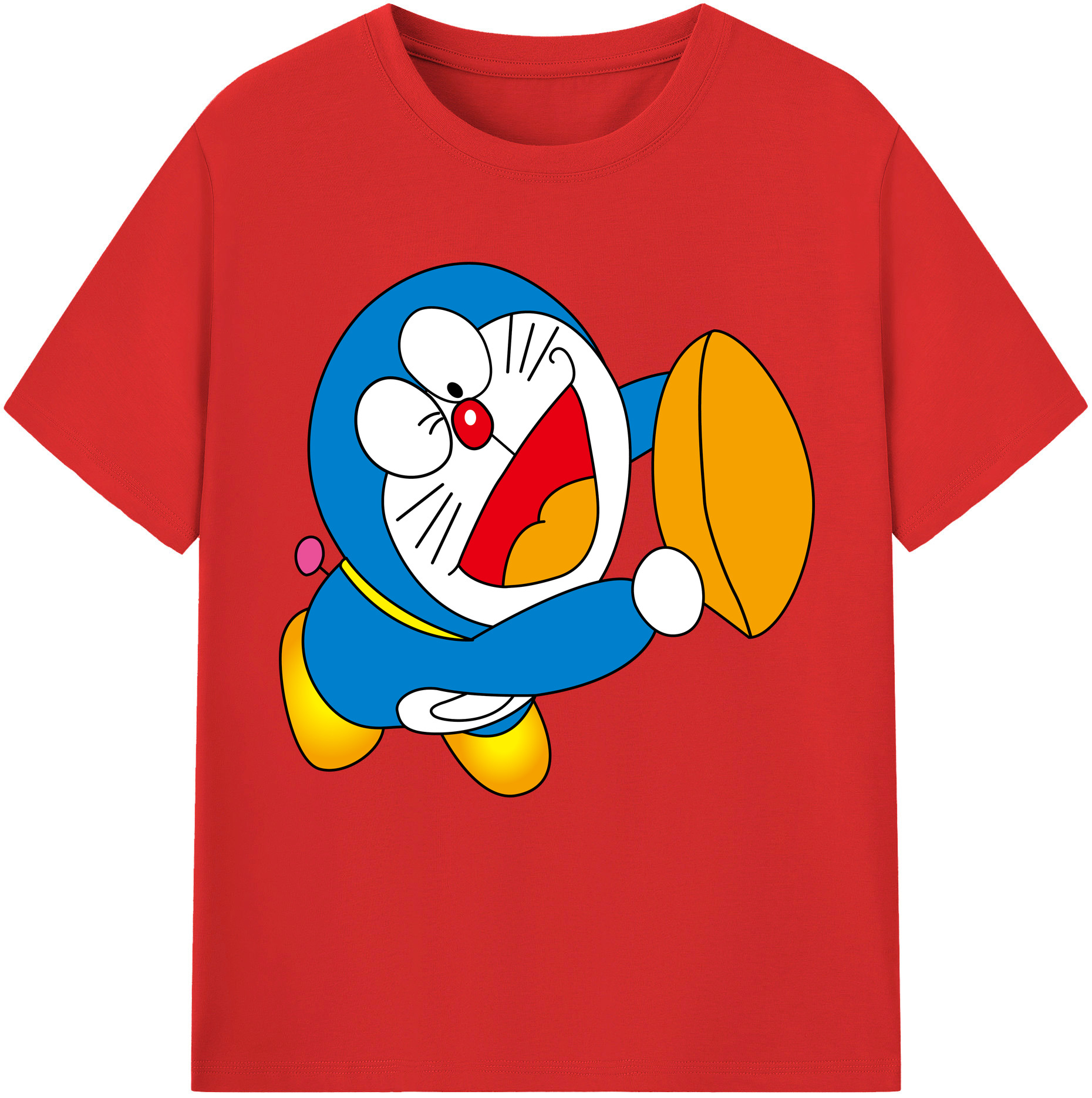 （画像用） ドラえもん Doraemon レディースカジュアルプリントTシャツ（綿100％）
