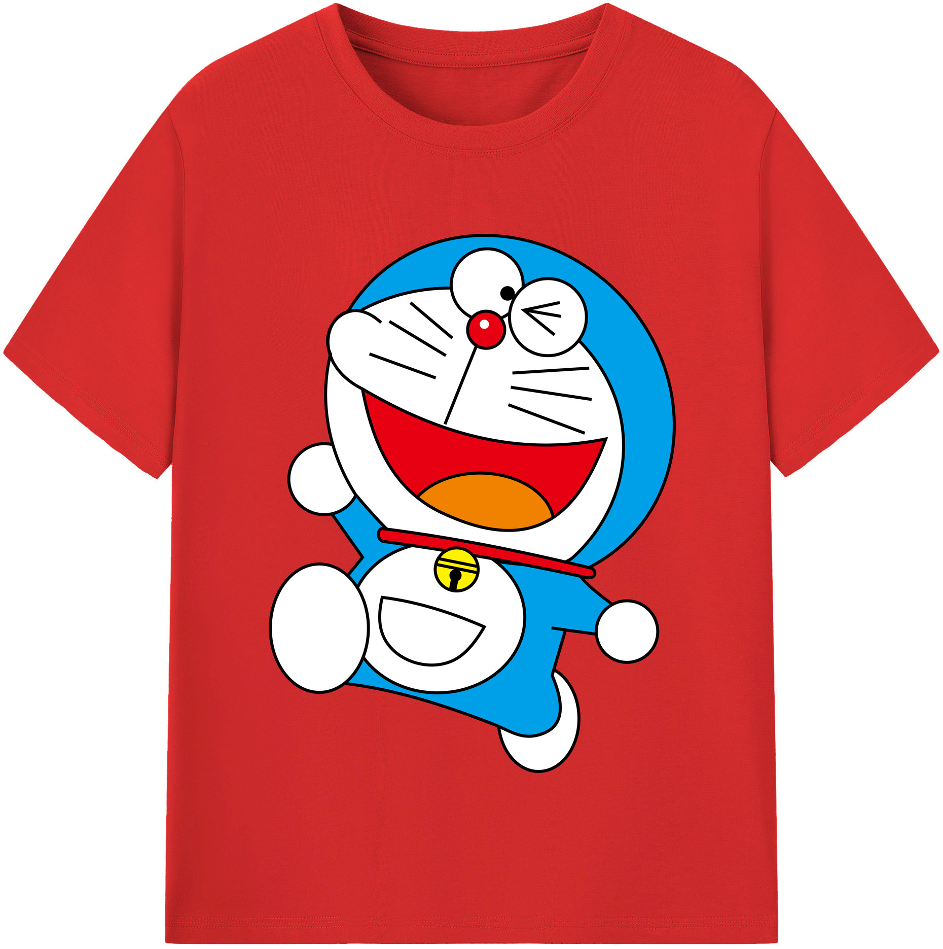 （画像用） ドラえもん Doraemon レディースカジュアルプリントTシャツ（綿100％）