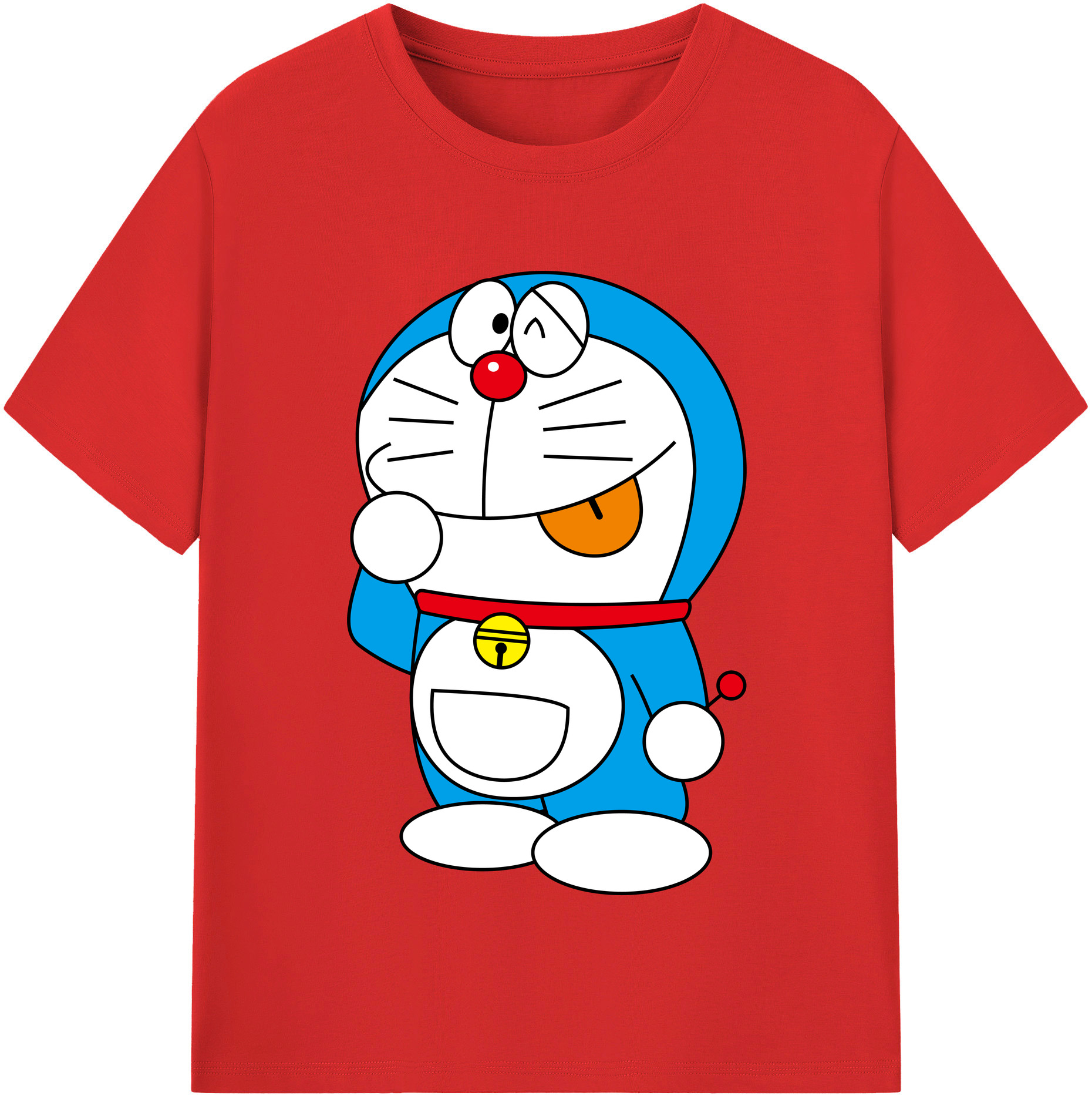 （画像用） ドラえもん Doraemon レディースカジュアルプリントTシャツ（綿100％）