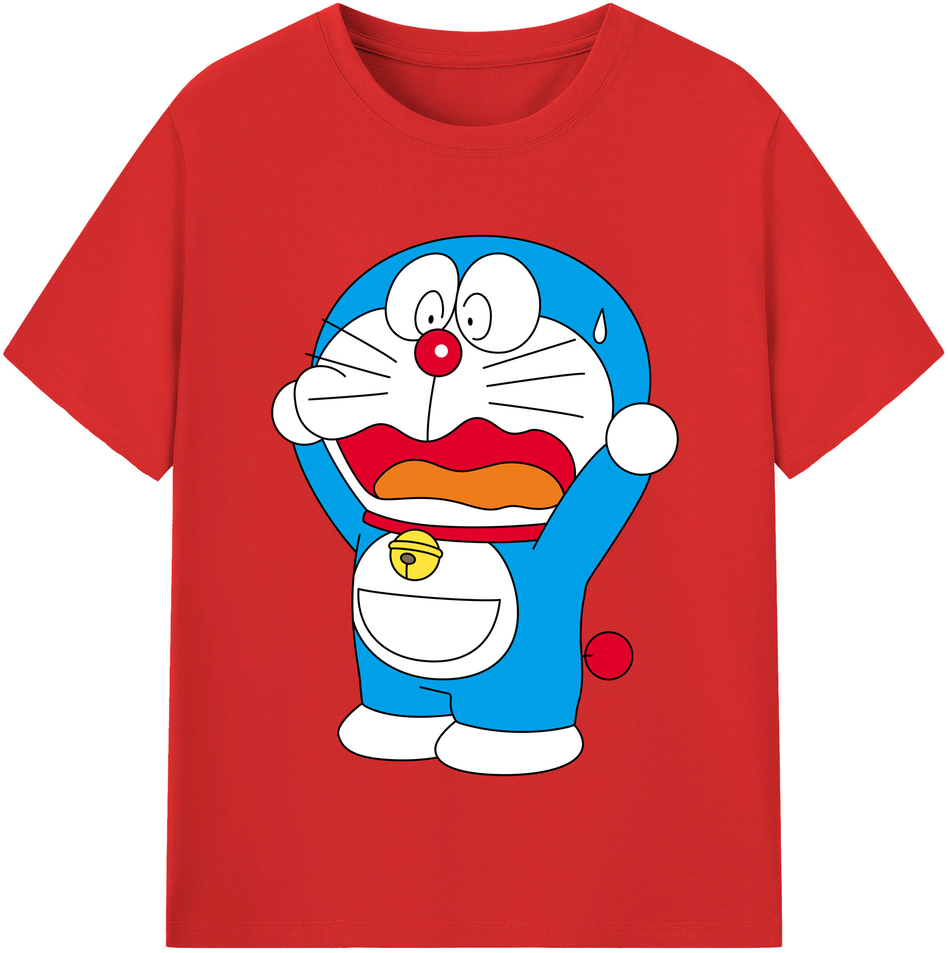 （画像用） ドラえもん Doraemon レディースカジュアルプリントTシャツ（綿100％）