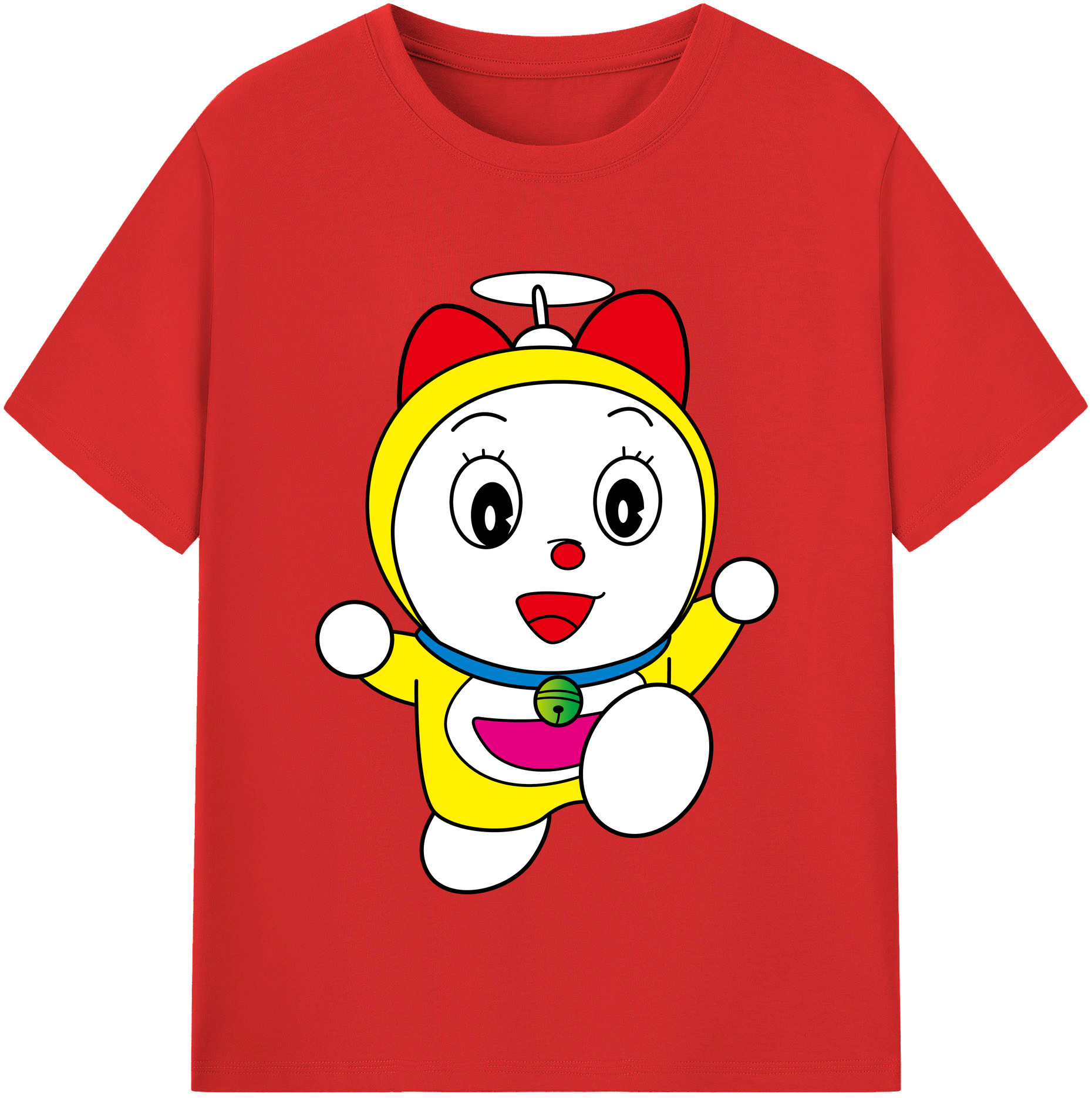 （画像用） ドラえもん ドラミ Doraemon Dorami レディースカジュアルプリントTシャツ（綿100％）