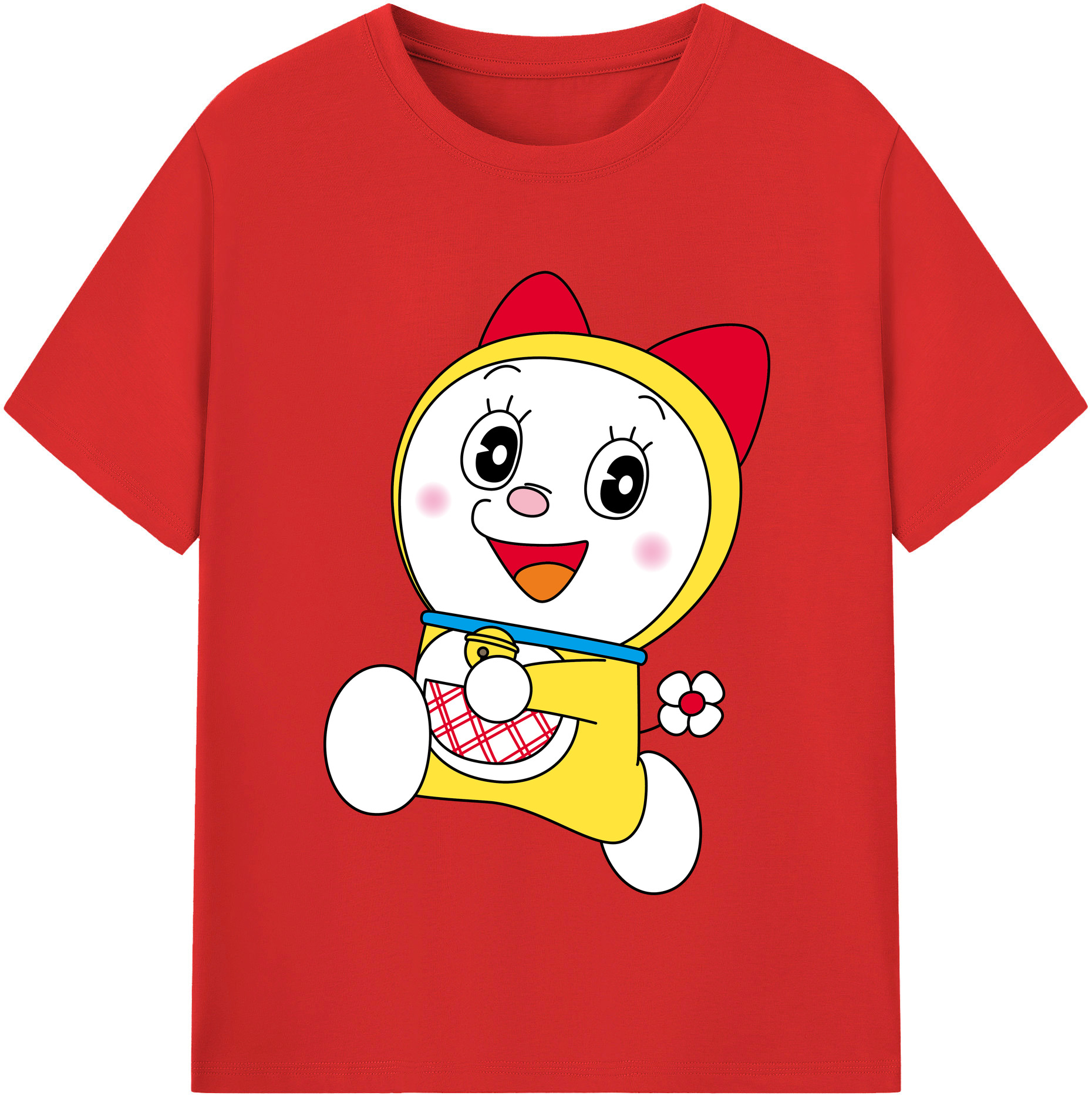 （画像用） ドラえもん ドラミ Doraemon Dorami レディースカジュアルプリントTシャツ（綿100％）