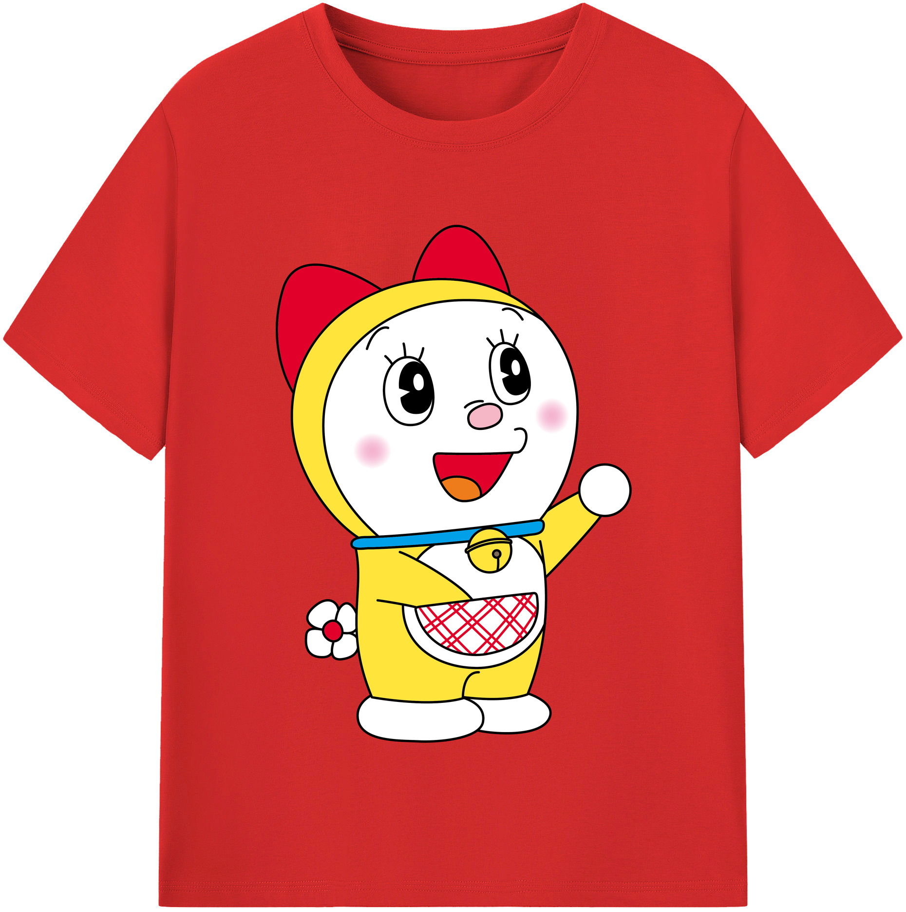 （画像用） ドラえもん ドラミ Doraemon Dorami レディースカジュアルプリントTシャツ（綿100％）