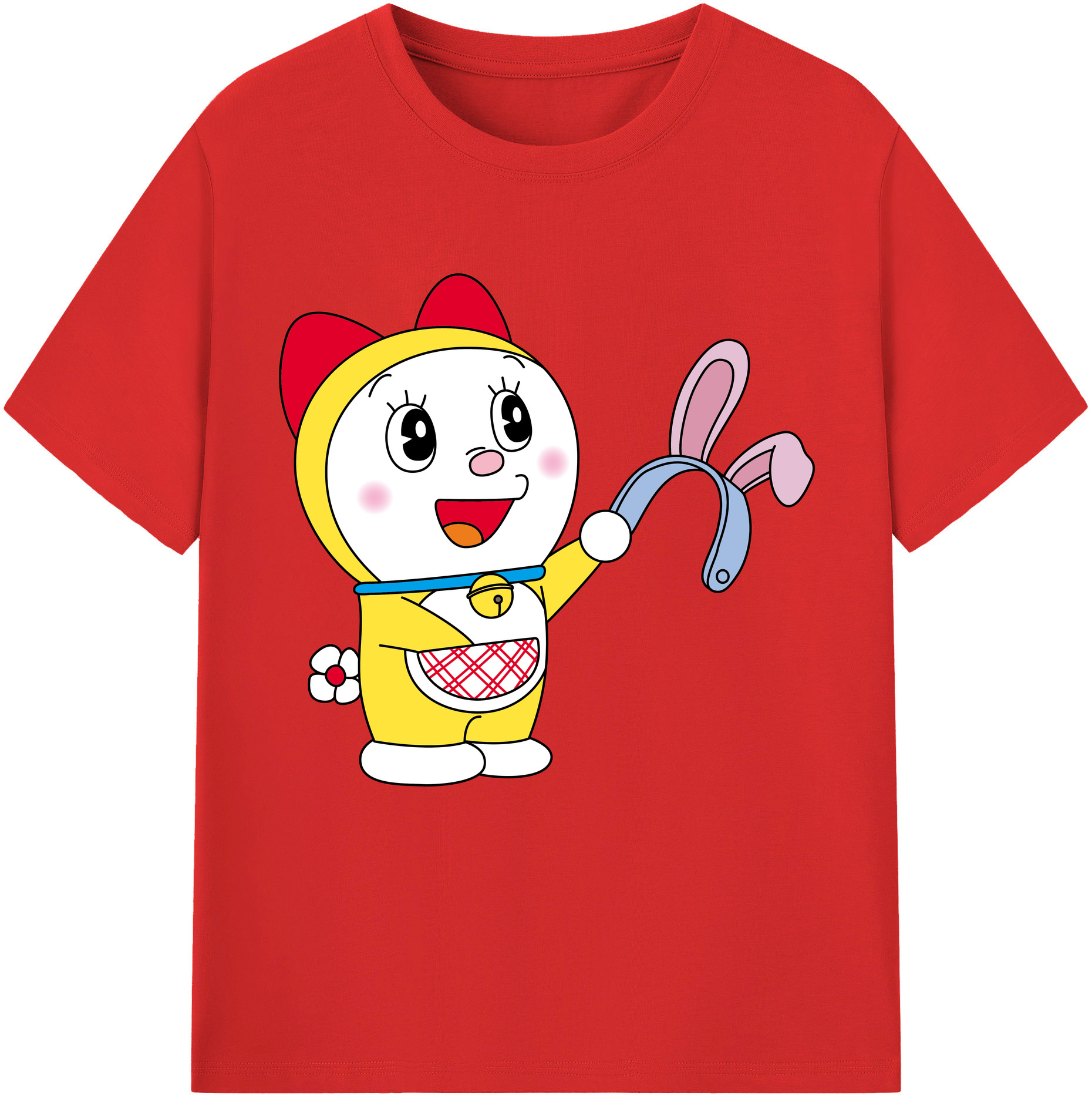 （画像用） ドラえもん ドラミ Doraemon Dorami レディースカジュアルプリントTシャツ（綿100％）