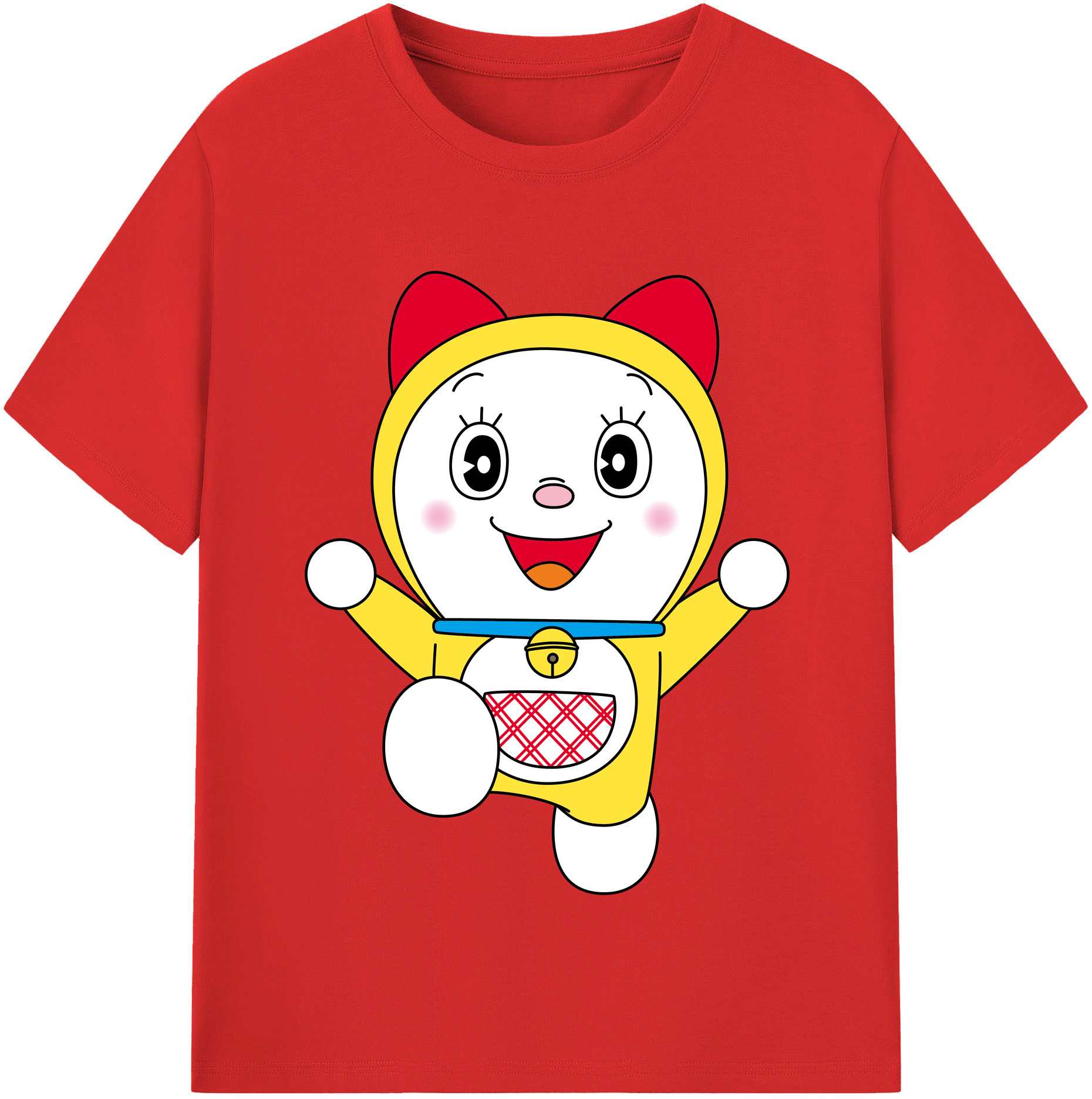 （画像用） ドラえもん ドラミ Doraemon Dorami レディースカジュアルプリントTシャツ（綿100％）
