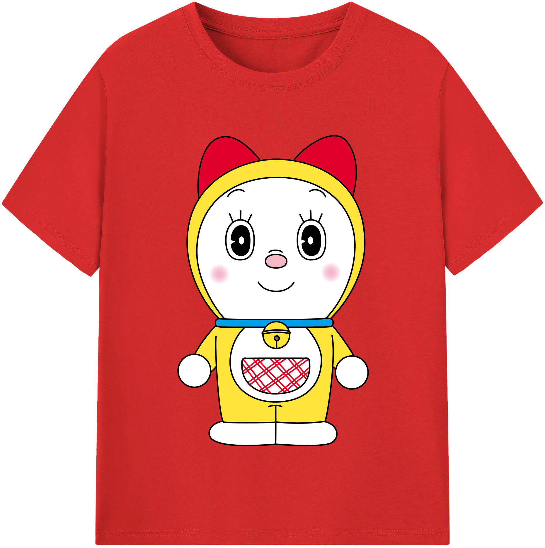 （画像用） ドラえもん ドラミ Doraemon Dorami レディースカジュアルプリントTシャツ（綿100％）