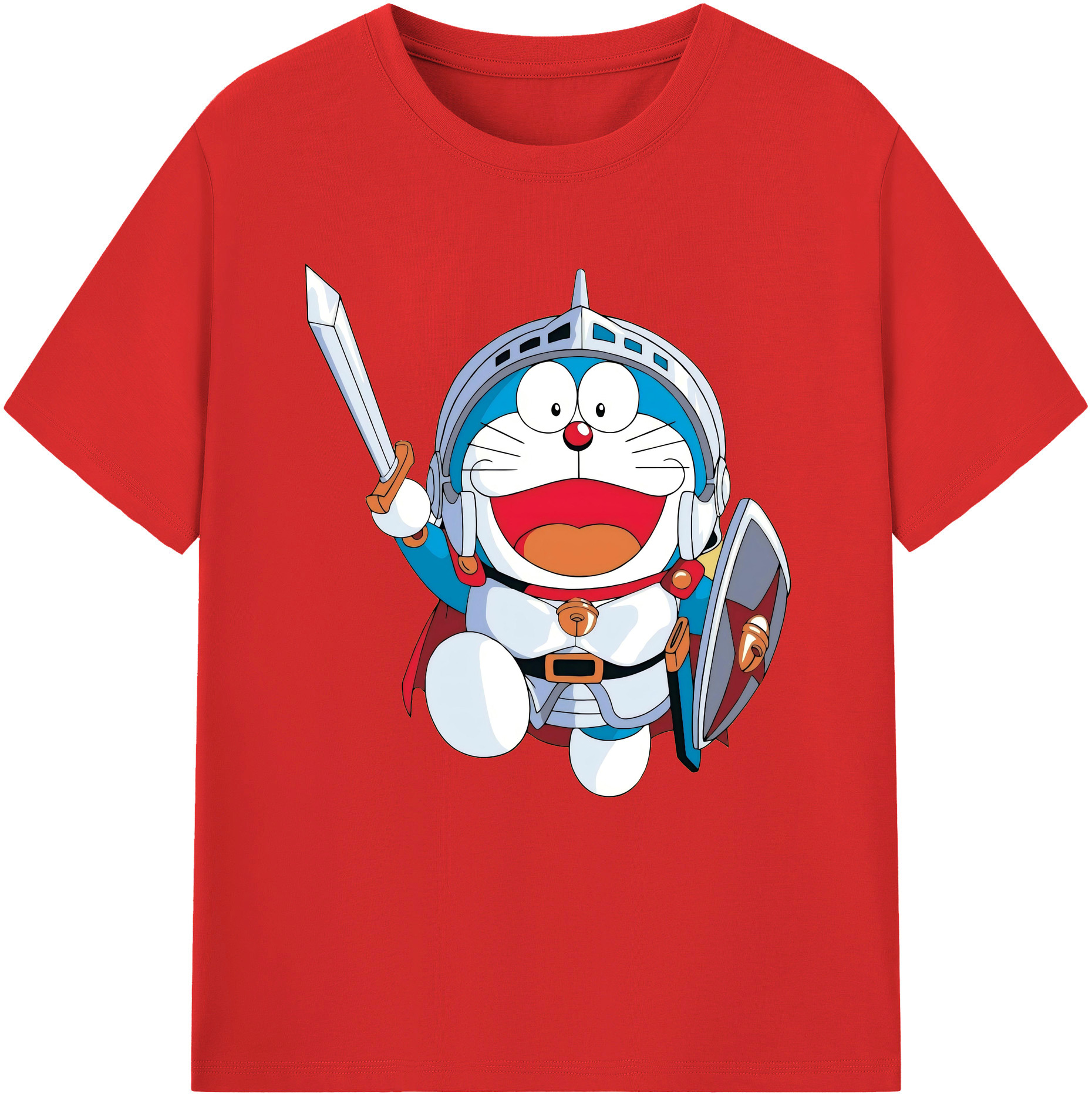 （画像用） ドラえもん Doraemon レディースカジュアルプリントTシャツ（綿100％）