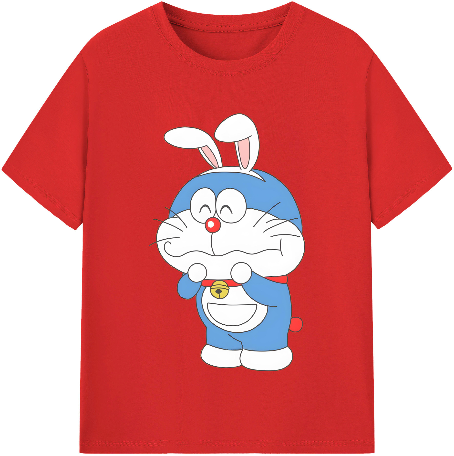 （画像用） ドラえもん Doraemon レディースカジュアルプリントTシャツ（綿100％）