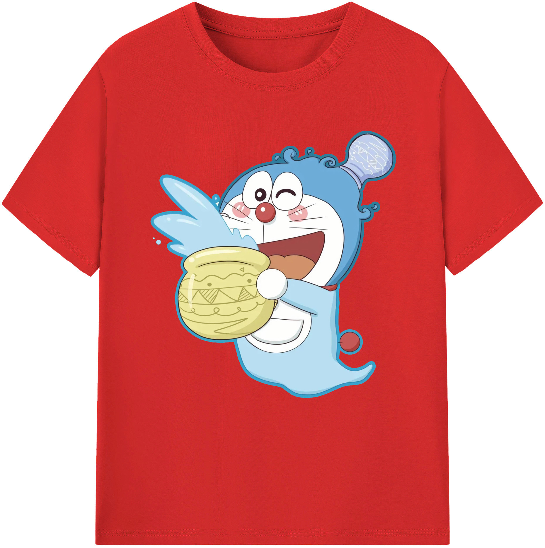 （画像用） ドラえもん Doraemon レディースカジュアルプリントTシャツ（綿100％）
