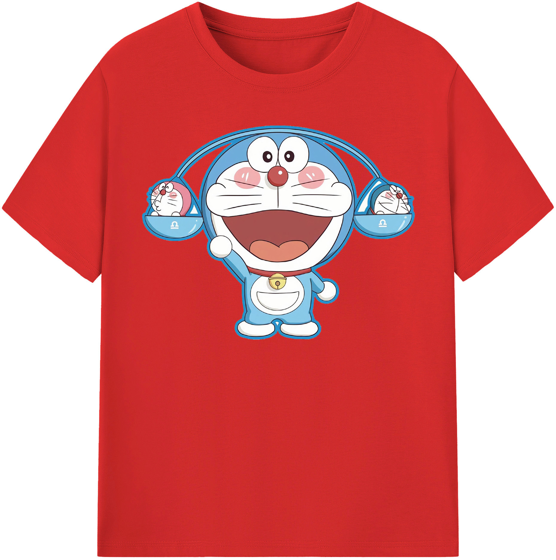 （画像用） ドラえもん Doraemon レディースカジュアルプリントTシャツ（綿100％）