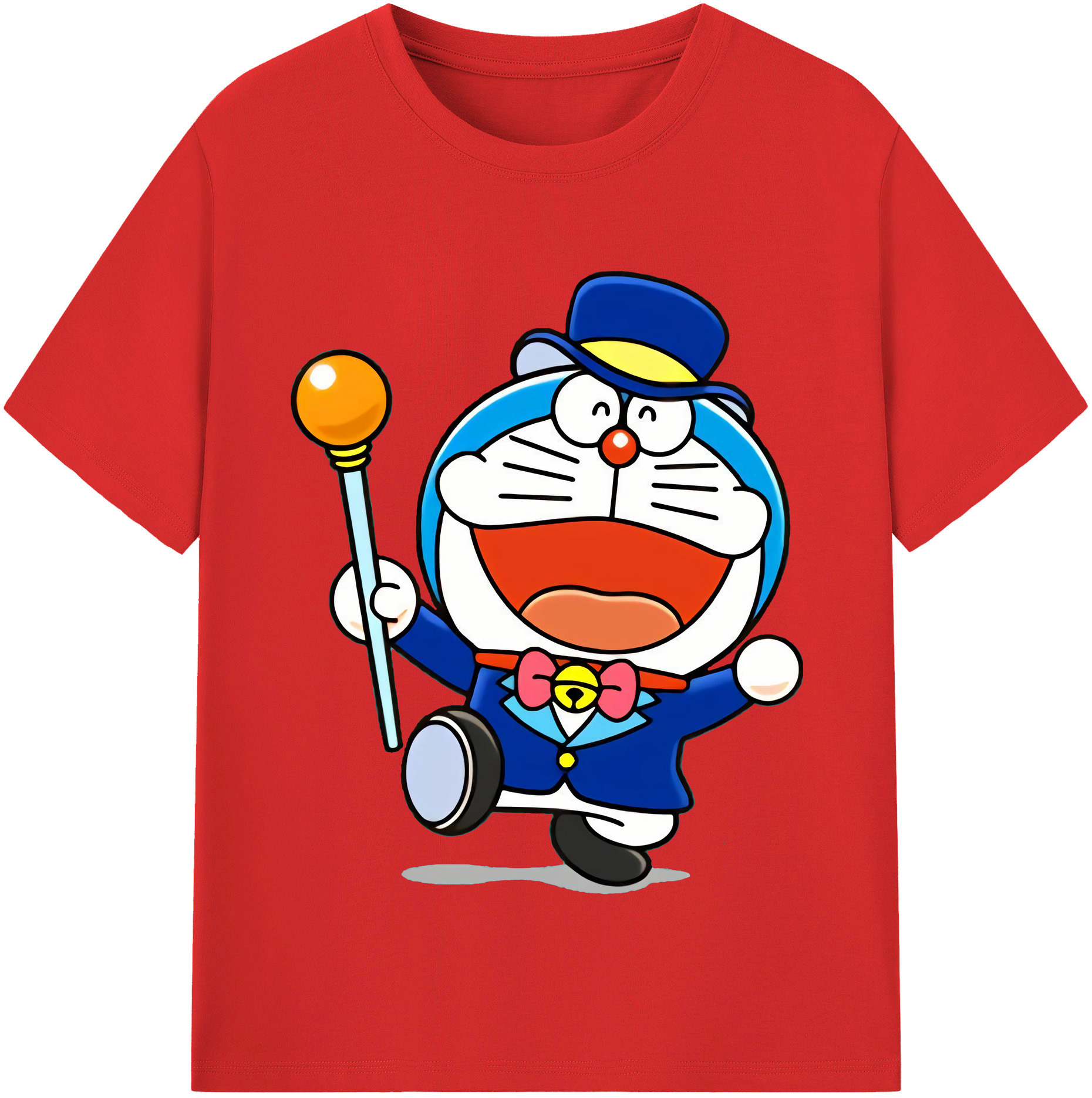 （画像用） ドラえもん Doraemon レディースカジュアルプリントTシャツ（綿100％）