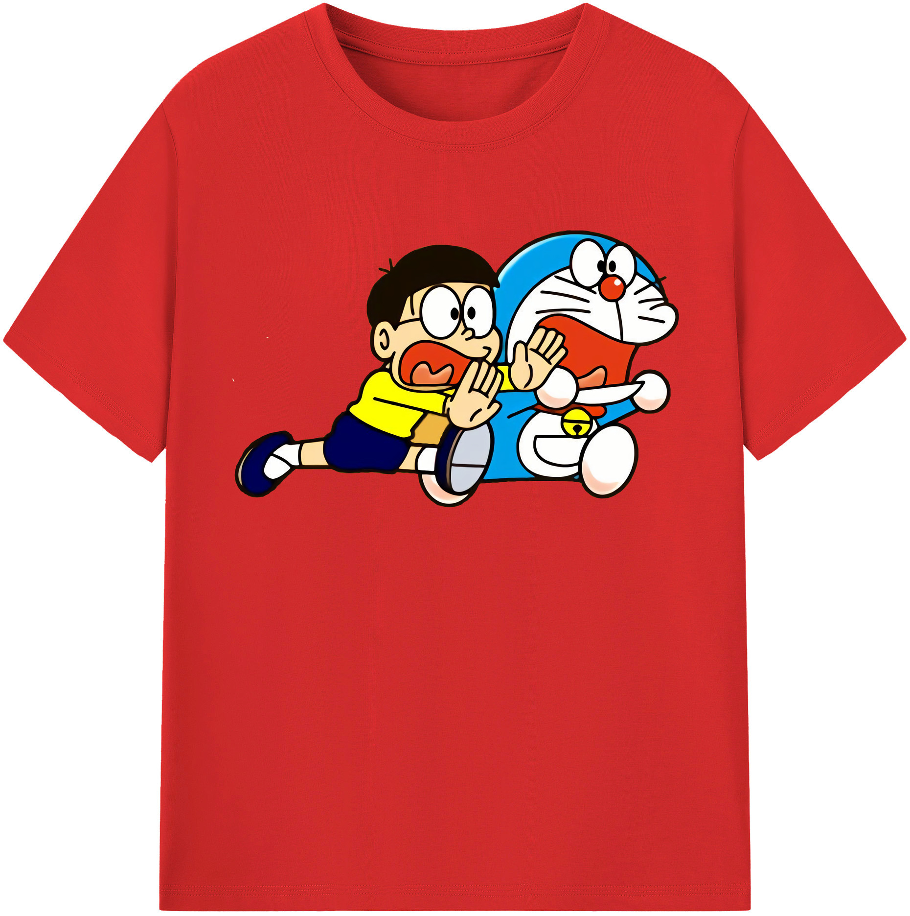 （画像用） ドラえもん Doraemon レディースカジュアルプリントTシャツ（綿100％）