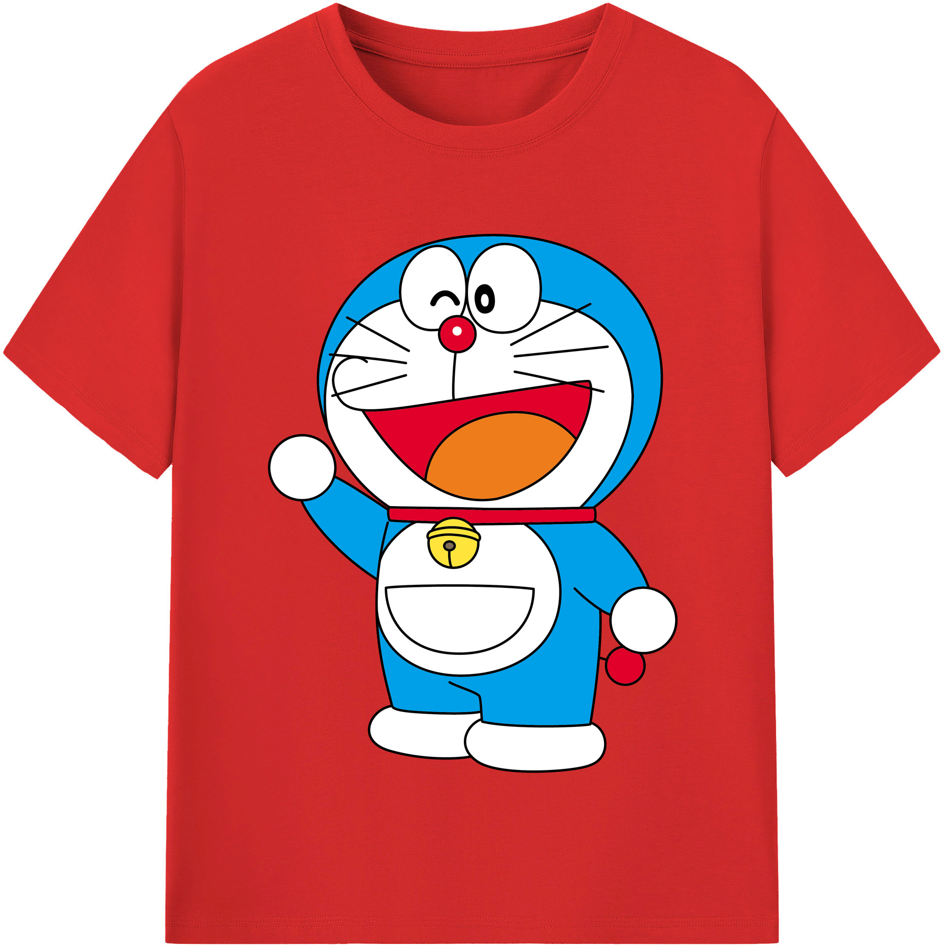 （画像用） ドラえもん Doraemon レディースカジュアルプリントTシャツ（綿100％）