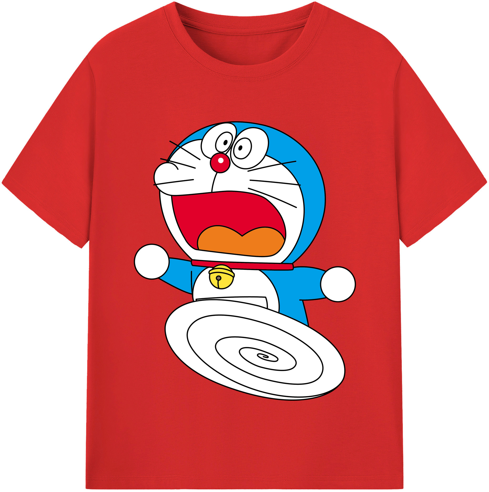 （画像用） ドラえもん Doraemon レディースカジュアルプリントTシャツ（綿100％）
