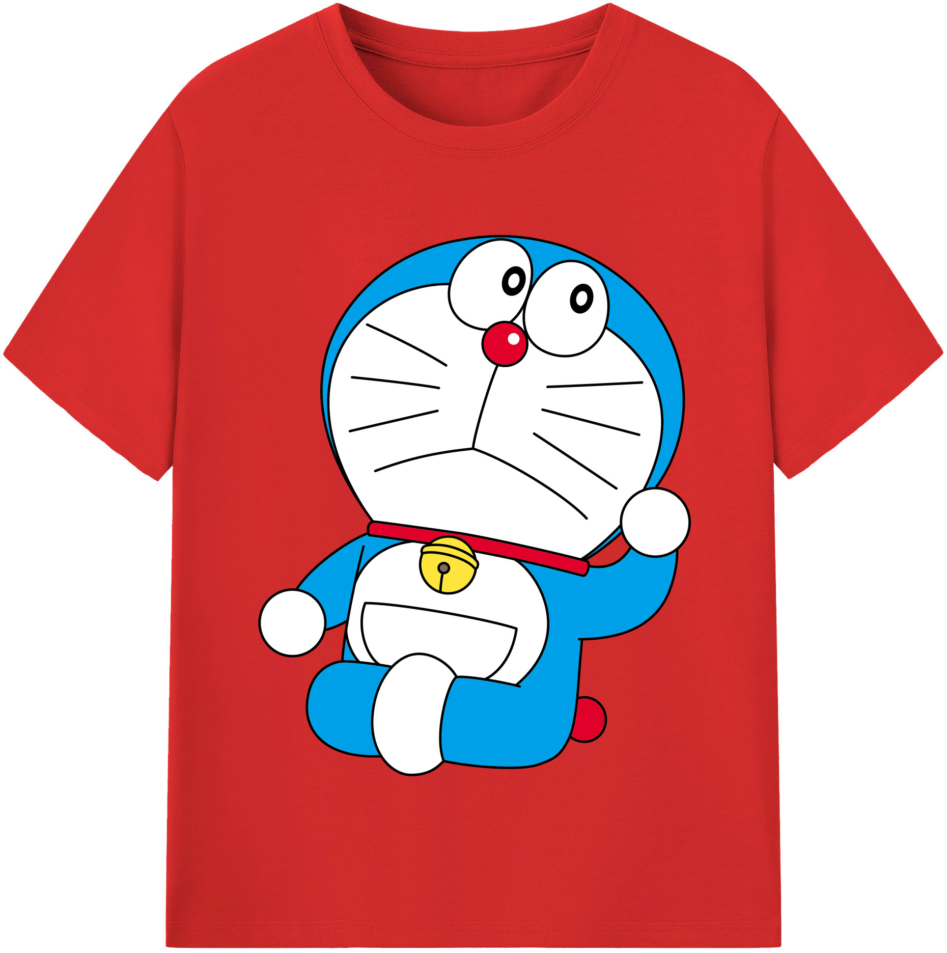 （画像用） ドラえもん Doraemon レディースカジュアルプリントTシャツ（綿100％）