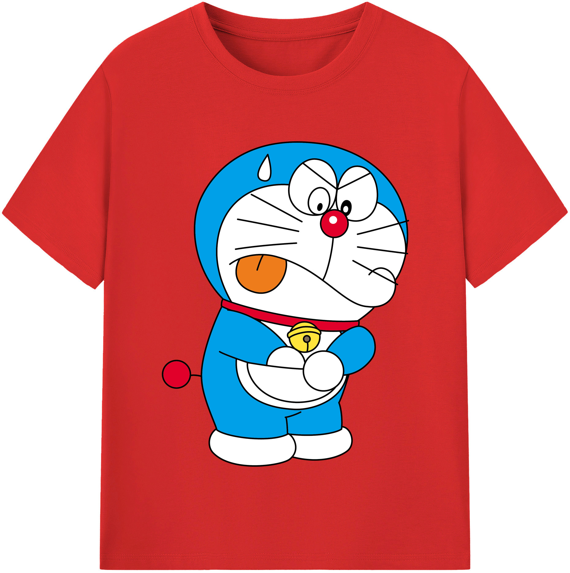 （画像用） ドラえもん Doraemon レディースカジュアルプリントTシャツ（綿100％）