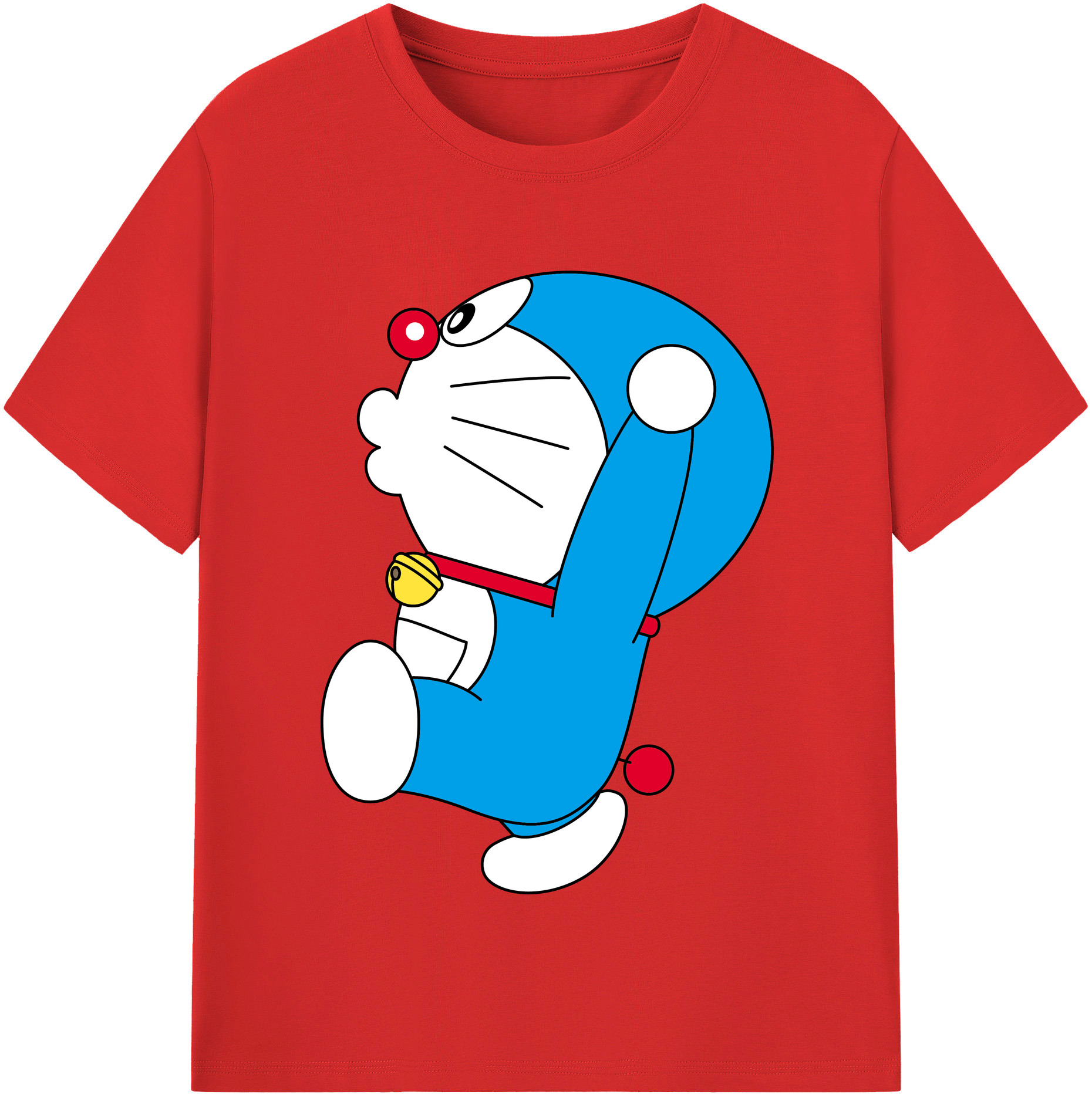 （画像用） ドラえもん Doraemon レディースカジュアルプリントTシャツ（綿100％）