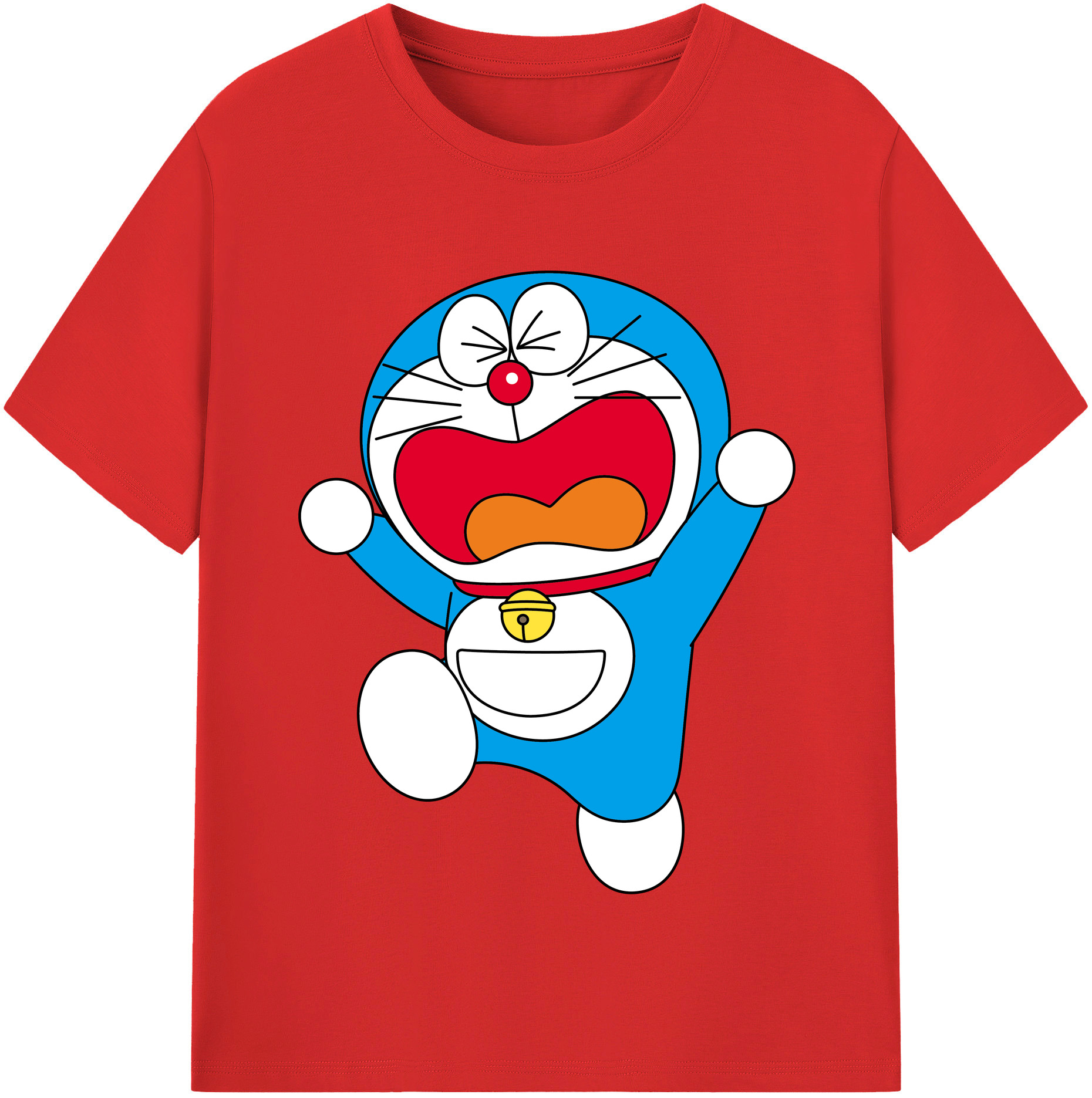 （画像用） ドラえもん Doraemon レディースカジュアルプリントTシャツ（綿100％）