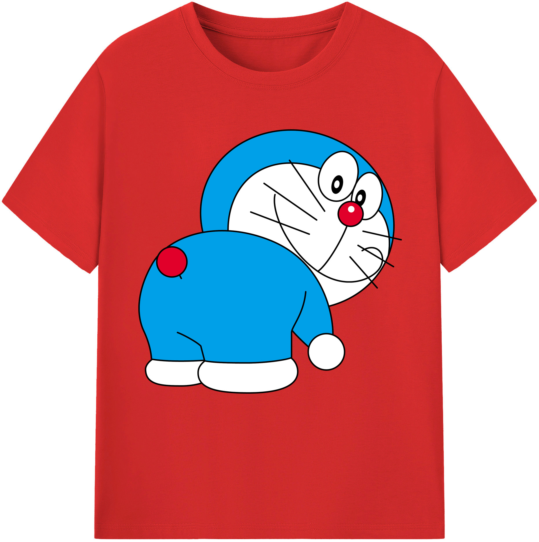 （画像用） ドラえもん Doraemon レディースカジュアルプリントTシャツ（綿100％）