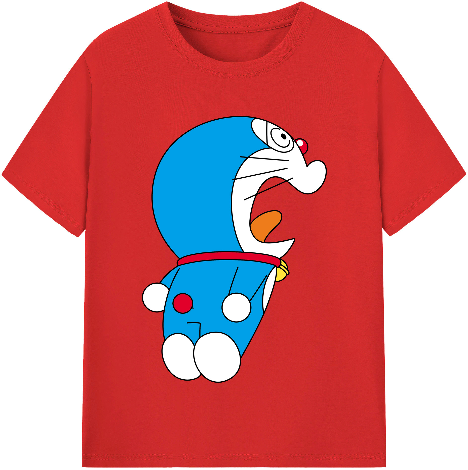 （画像用） ドラえもん Doraemon レディースカジュアルプリントTシャツ（綿100％）